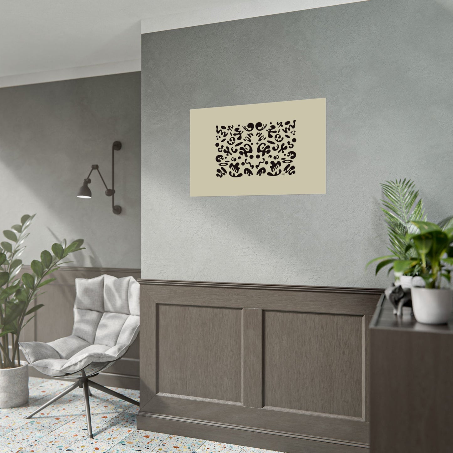 Mirror Work Rolled Poster (Landscape) - Blank Page