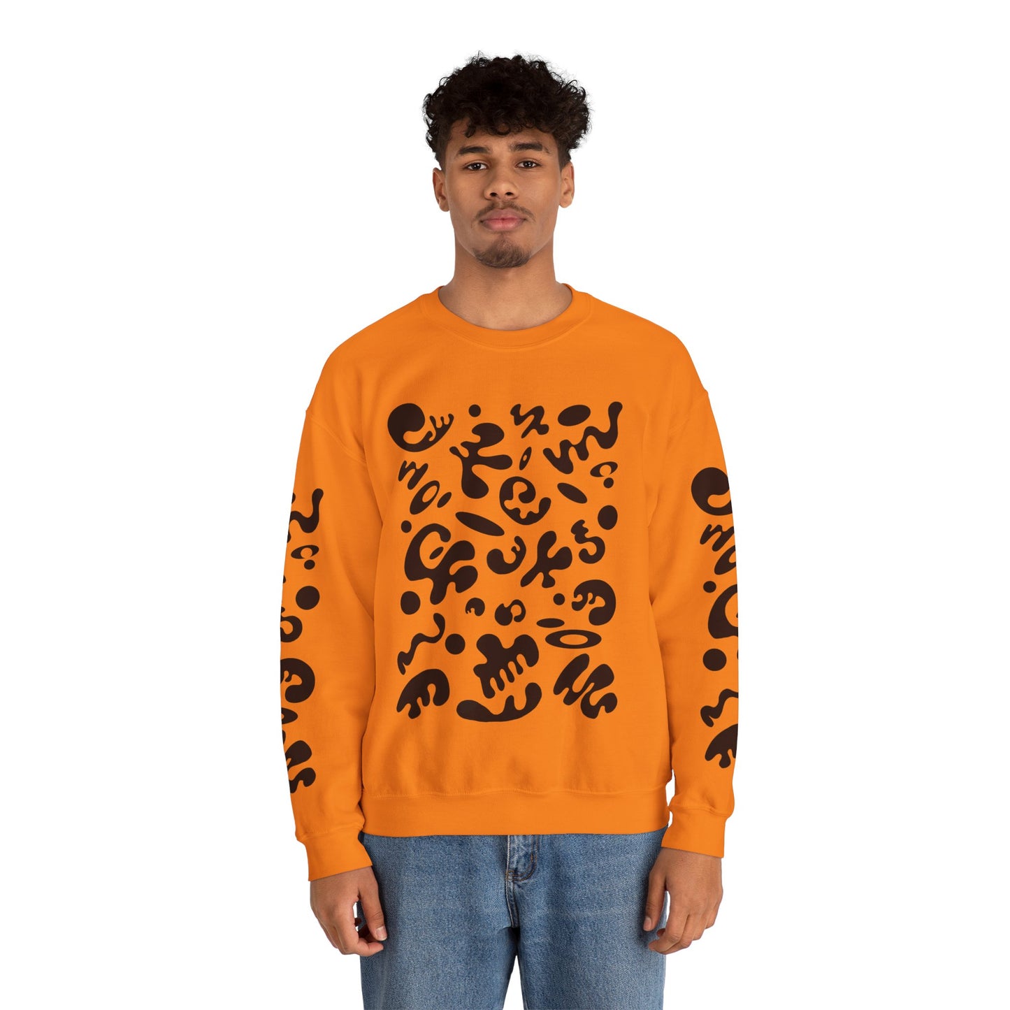 Pure Imagination Unisex Heavy Blend™ Crewneck Sweatshirt- Smoke Signal Black Print