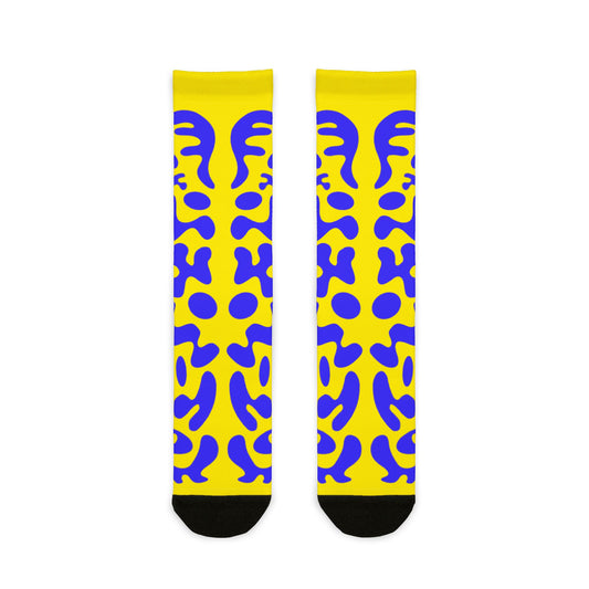 Mirror Work Color Crew Socks - Sunspell