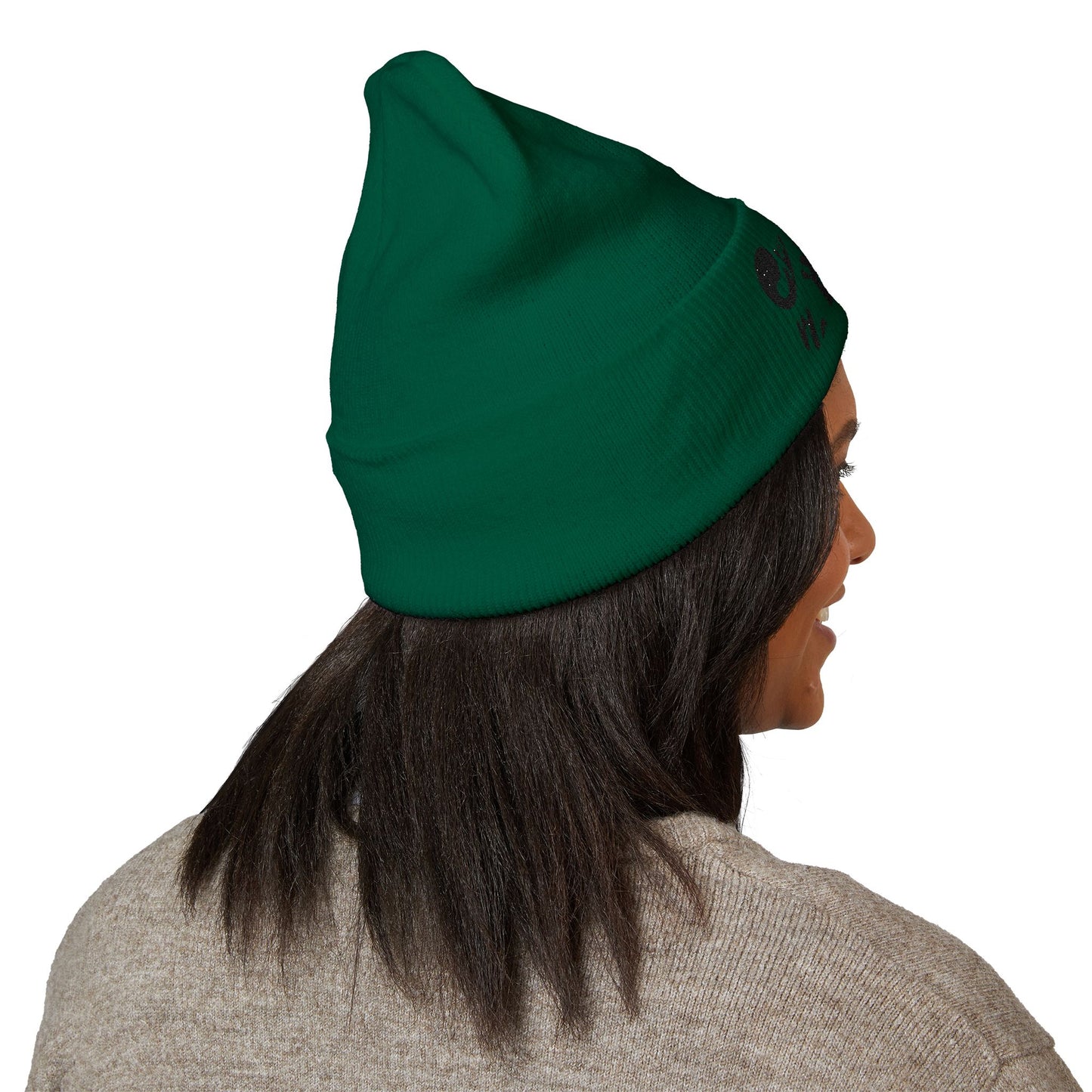 Pure Imagination Embroidered Classic Cuffed Beanie - Smoke Signal Black