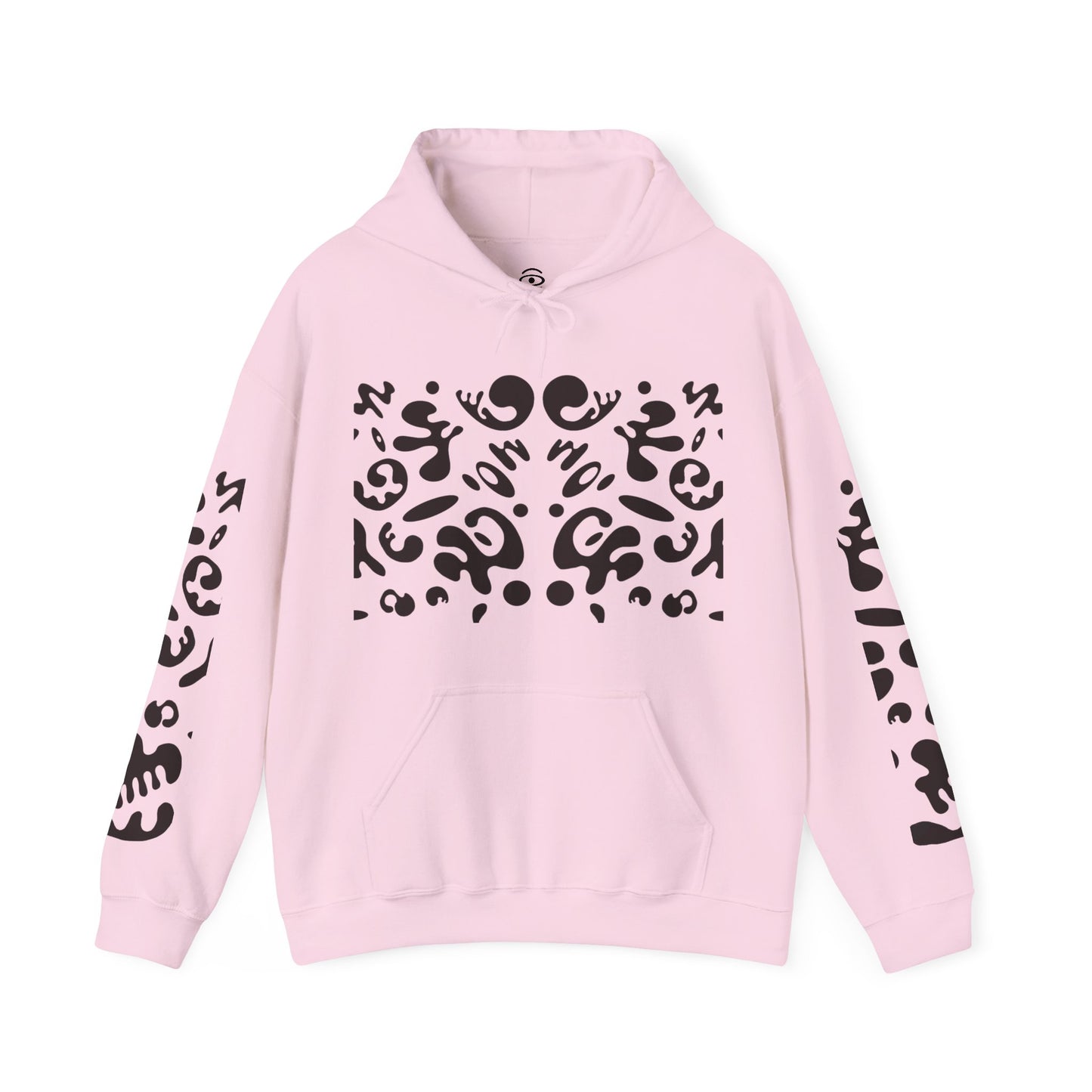 Mirror Work Unisex Heavy Blend™ Hooded Sweatshirt - Smoke Signal Black Print