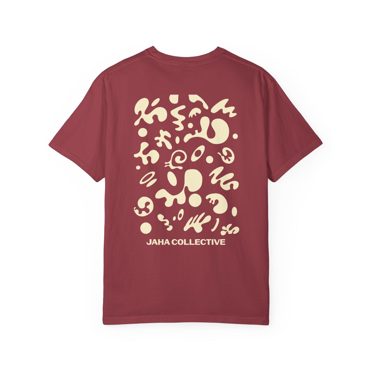Pure Imagination Unisex Garment Dyed T-Shirt (Warm Neutrals) - Blank Page White Print