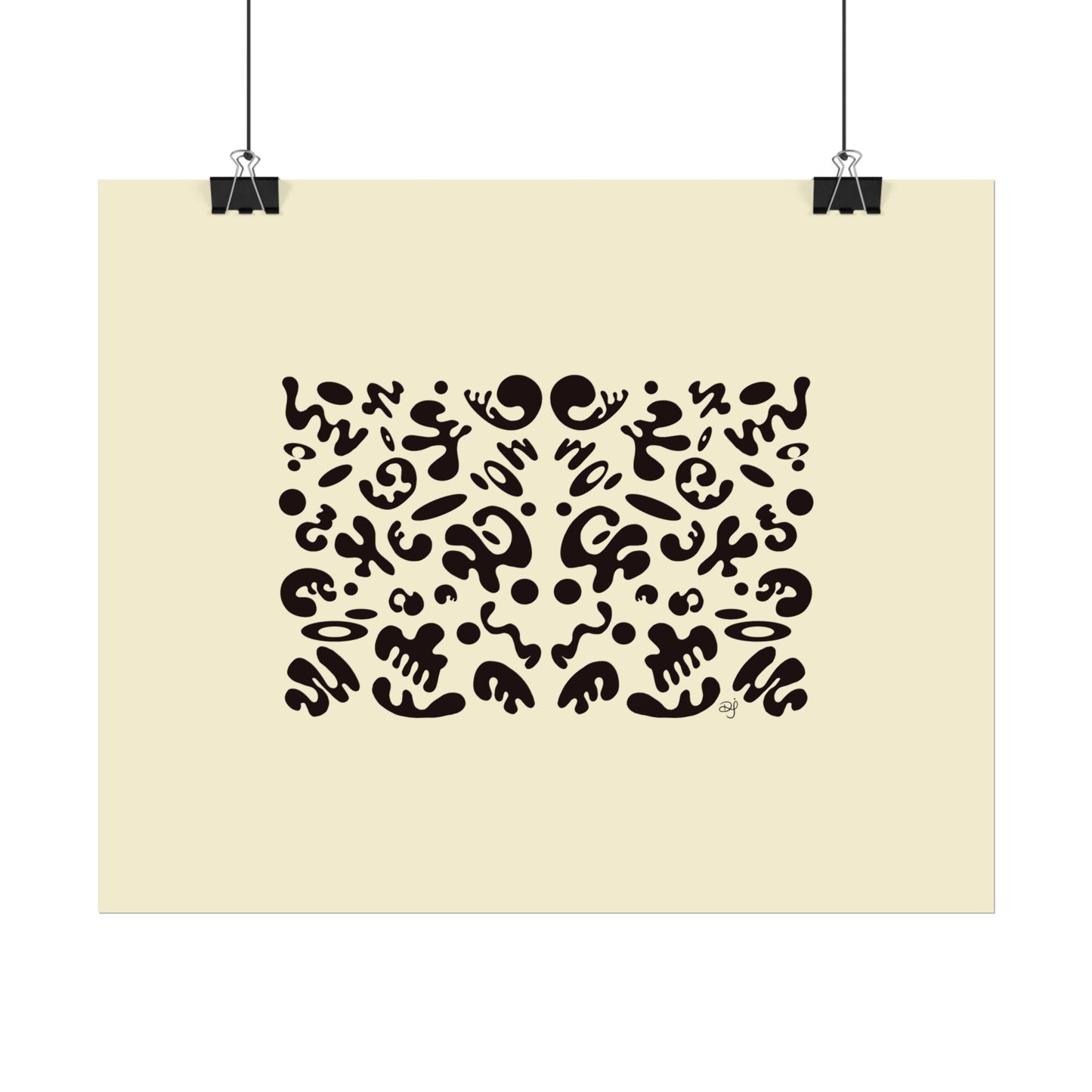 Mirror Work Rolled Poster (Landscape) - Blank Page