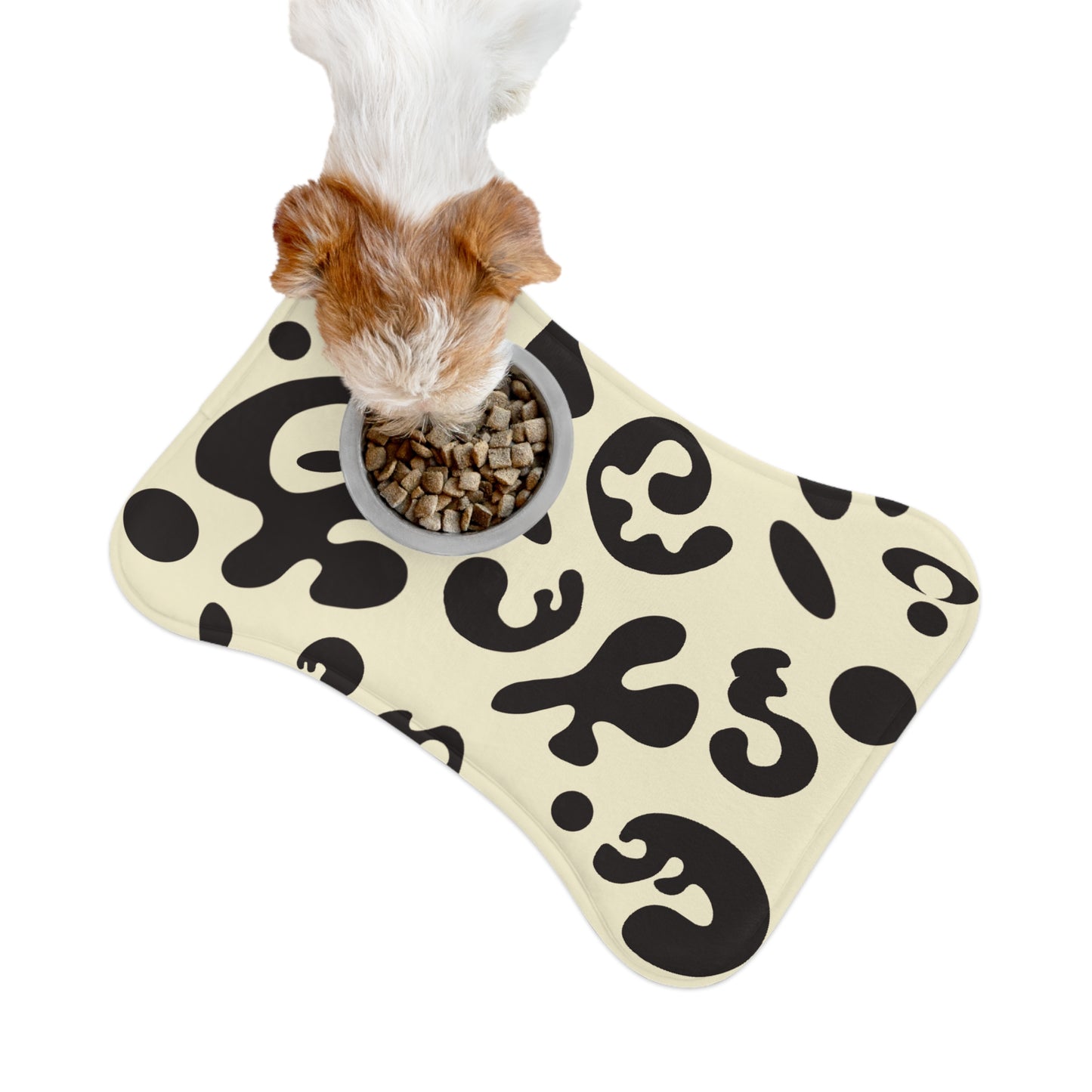 Pure Imagination Pet Feeding Mats (in Bone or Fish Shape) - Blank Page White