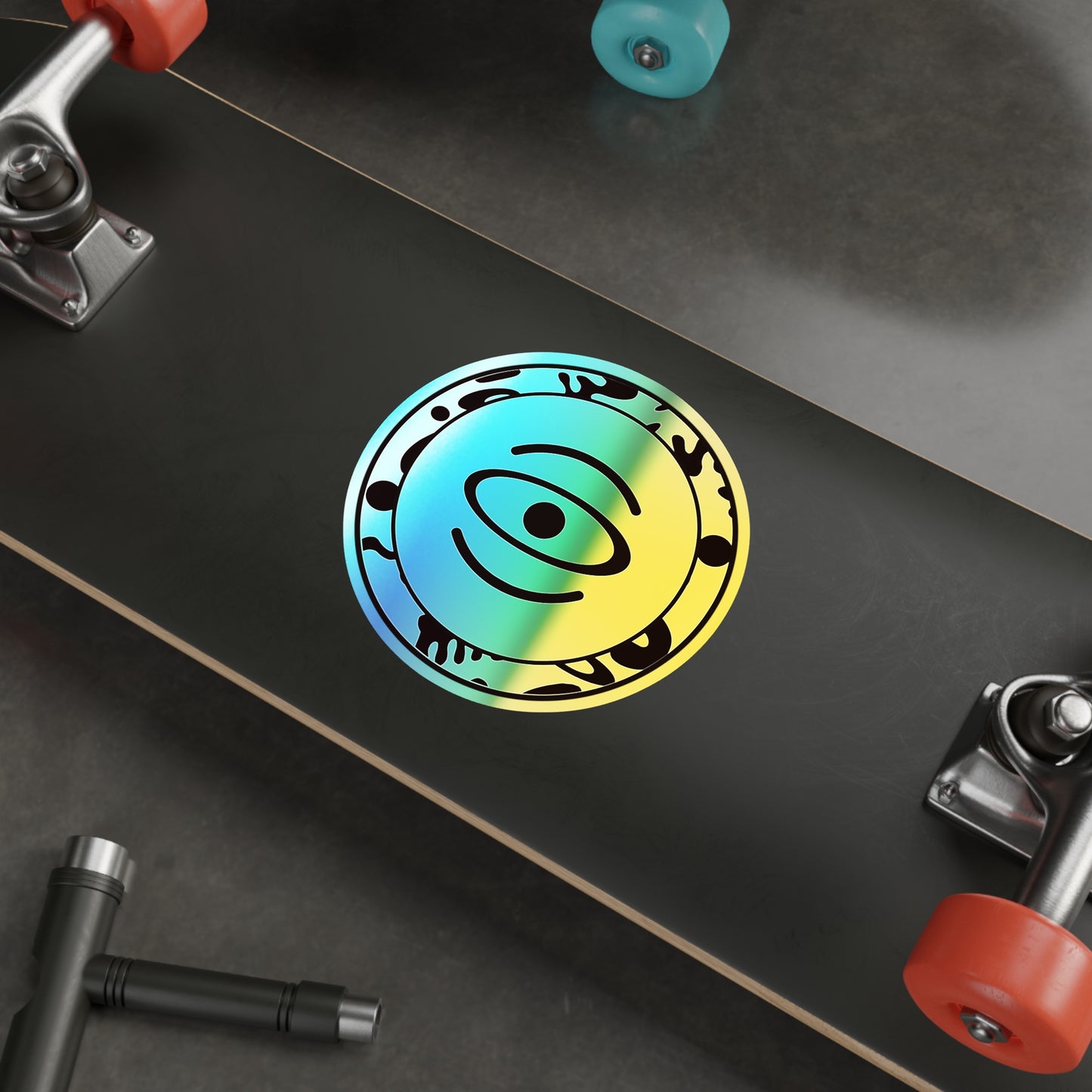 Adorn'd Logo Holographic Die Cut Stickers - Blank Page Holo