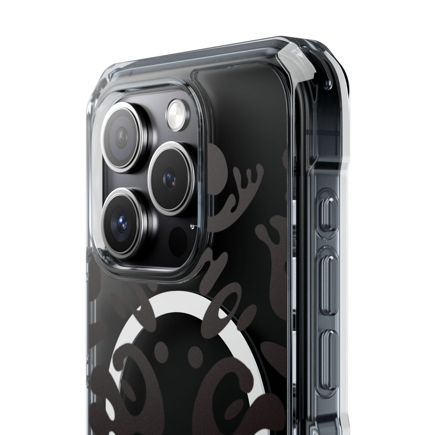 Mirror Work Clear MagSafe Impact Case - Smoke Signal Black