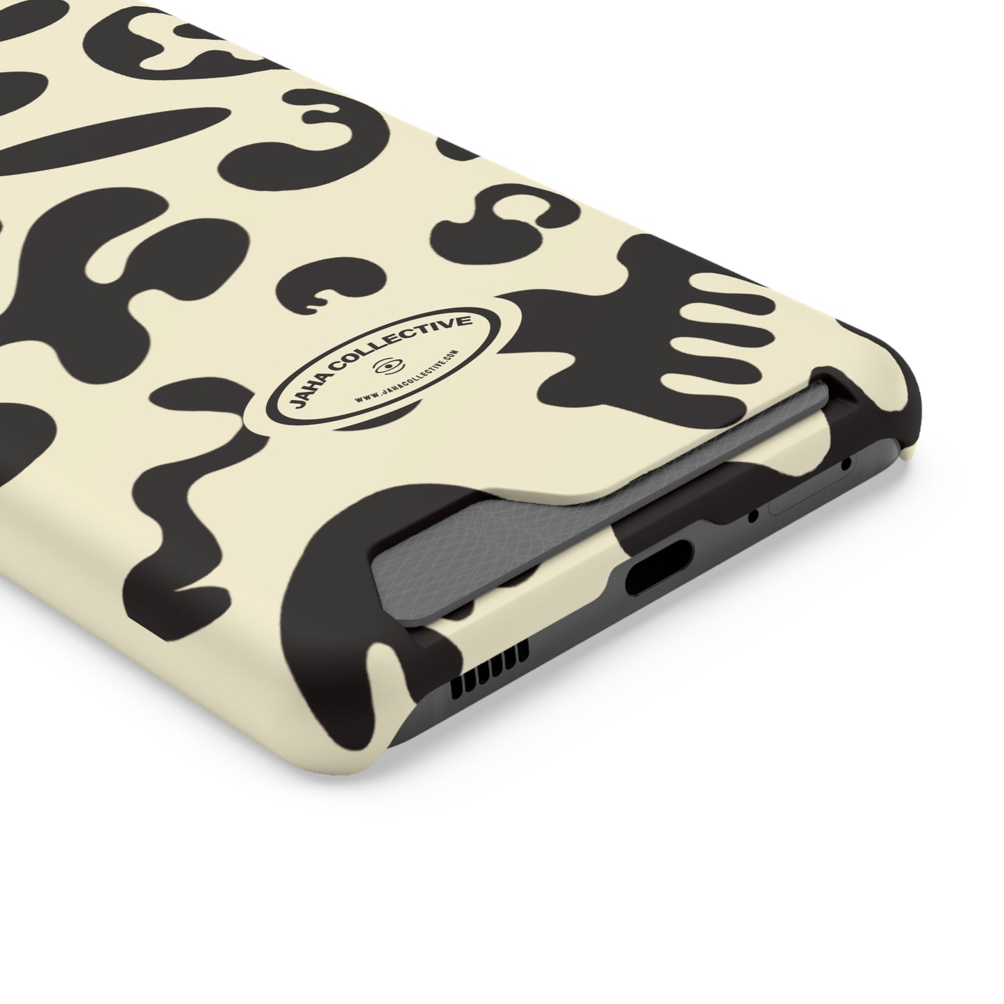 Pure Imagination Phone Case w Card Holder - Blank Page White
