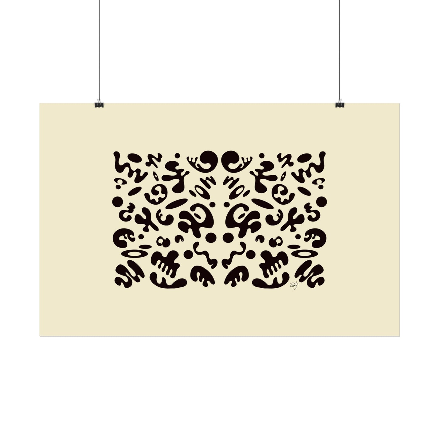 Mirror Work Rolled Poster (Landscape) - Blank Page