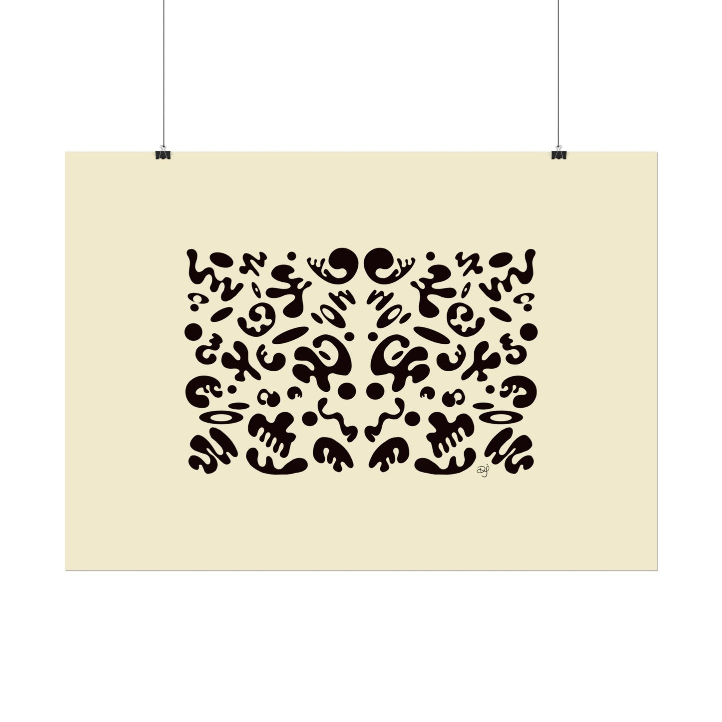 Mirror Work Rolled Poster (Landscape) - Blank Page