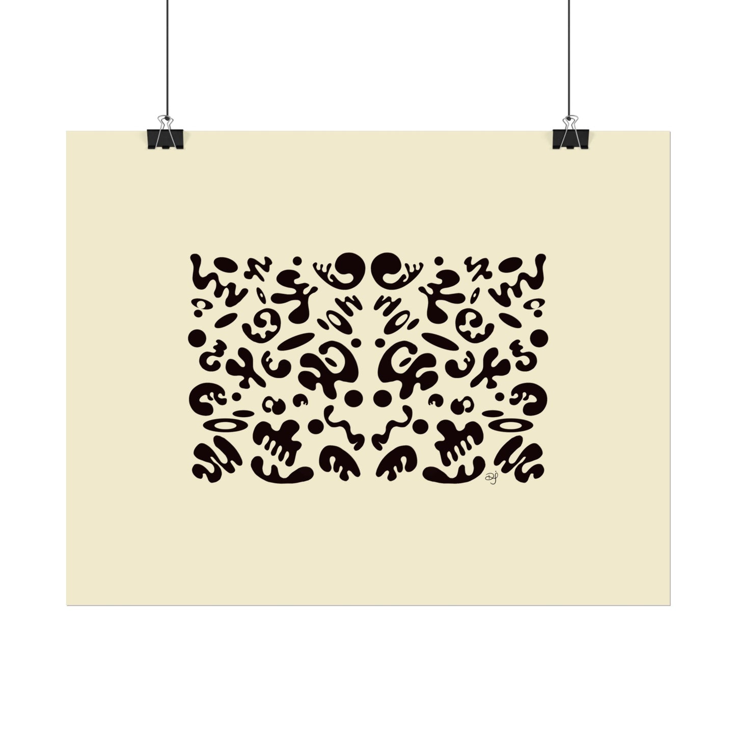 Mirror Work Rolled Poster (Landscape) - Blank Page
