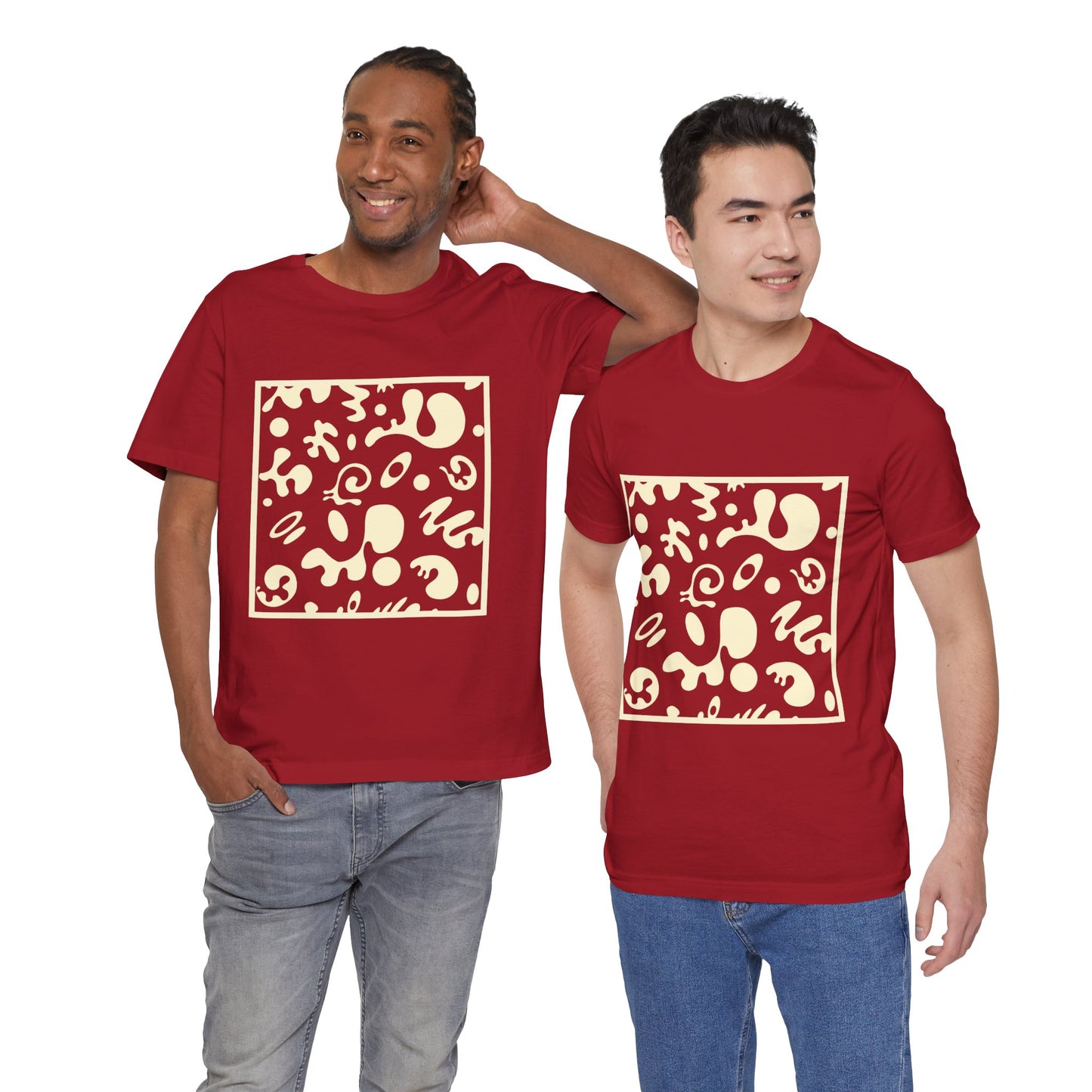 Adorn'd Unisex Jersey Short Sleeve Tee - Blank Page White Print