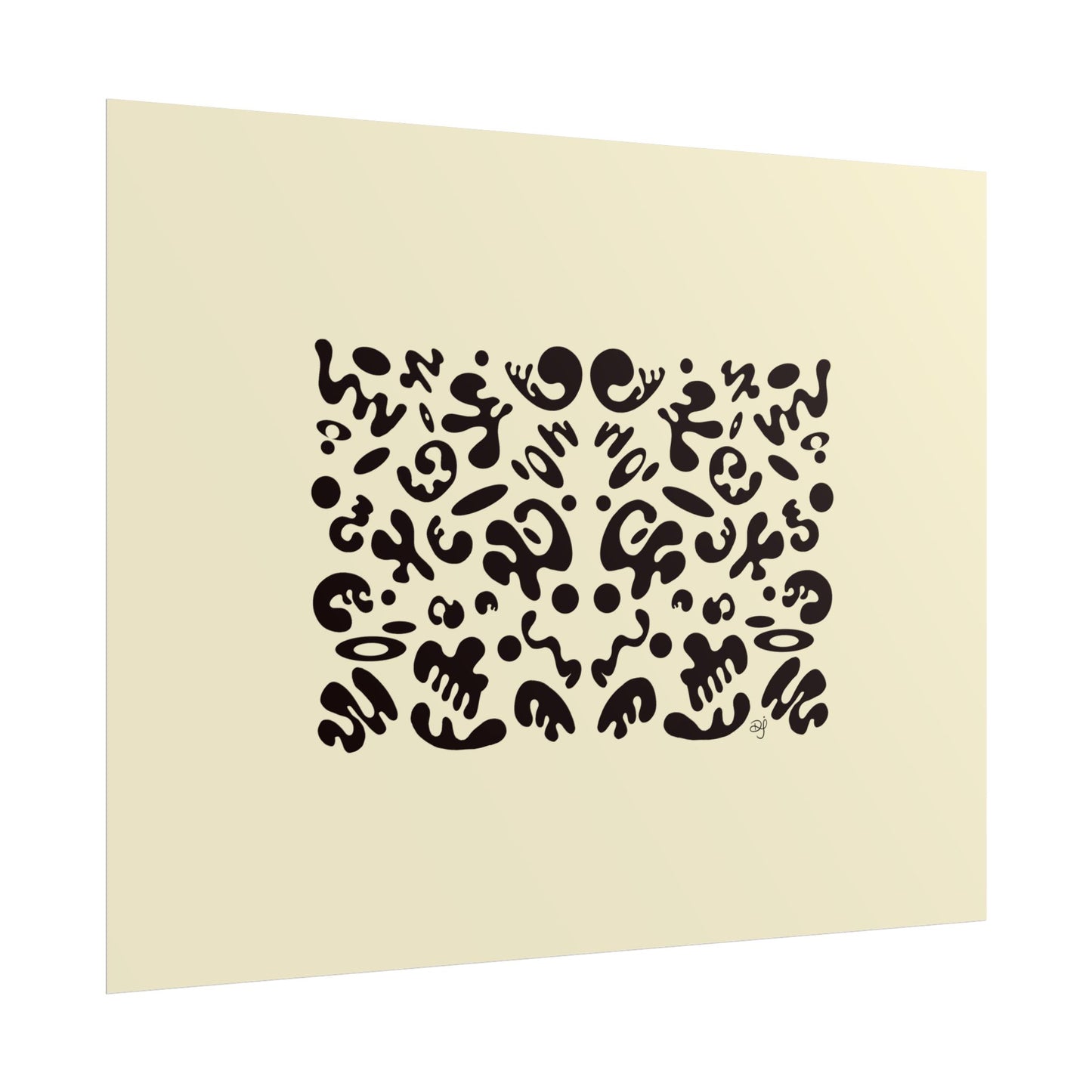 Mirror Work Rolled Poster (Landscape) - Blank Page