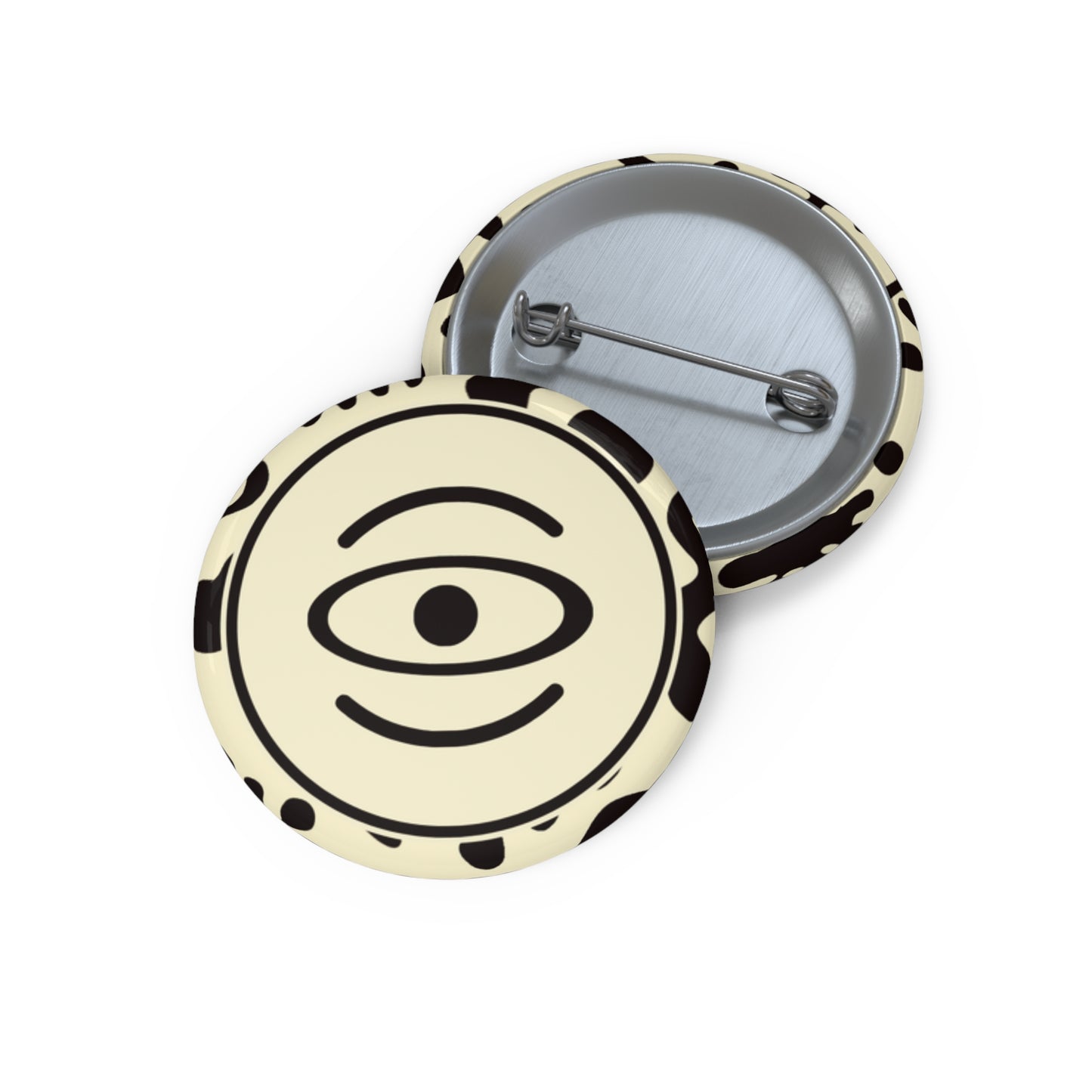 Adorn'd Color Logo Pin Button - Blank Page
