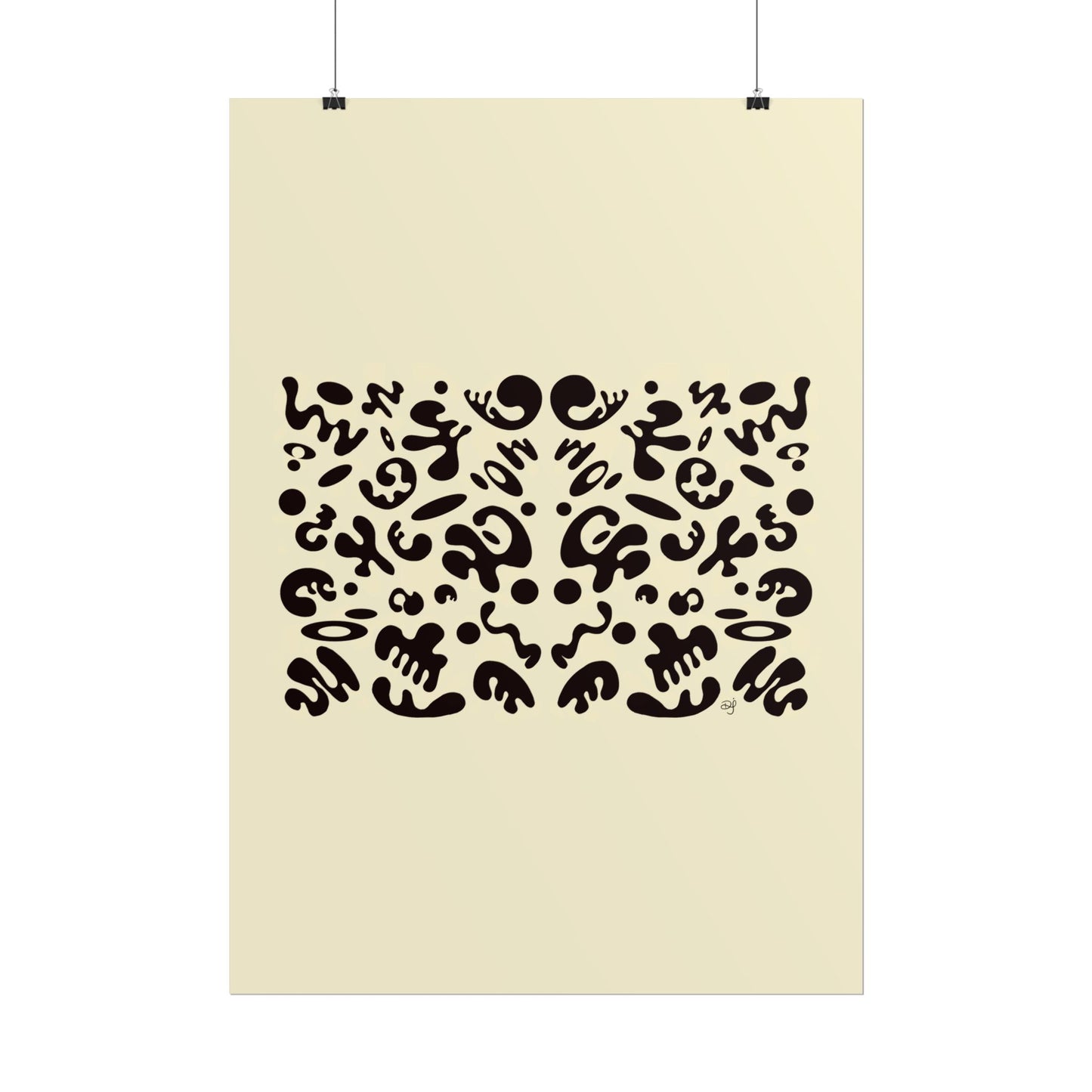 Mirror Work Rolled Poster (Portrait) - Blank Page