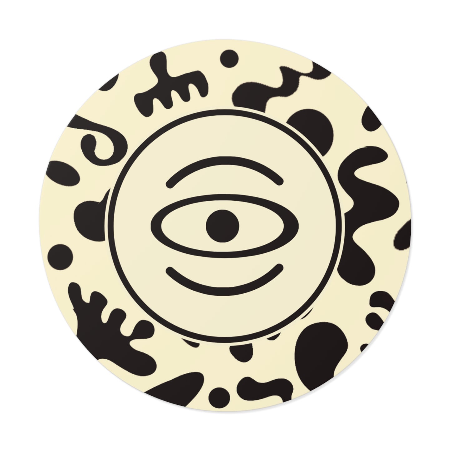 Adorn'd Logo Round Vinyl Stickers - Blank Page