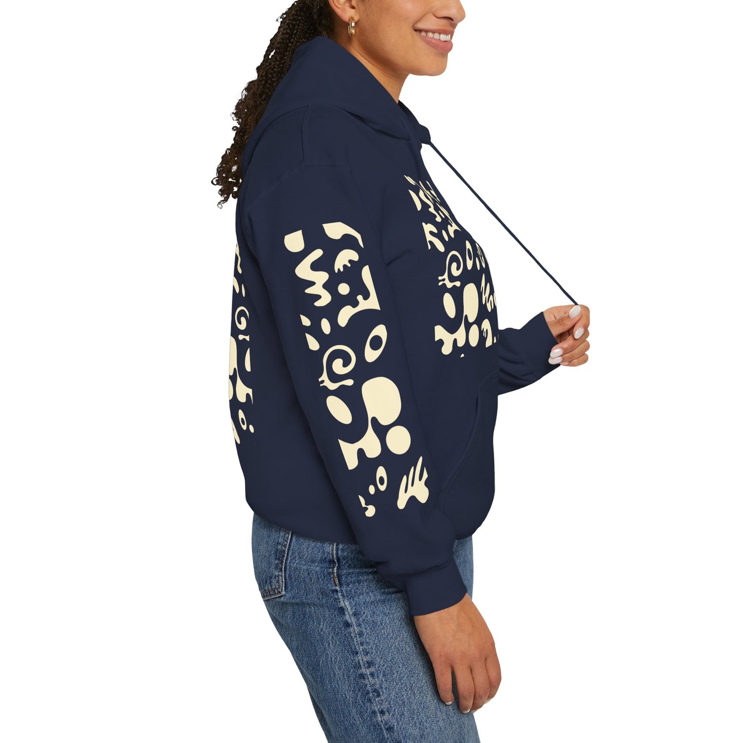 Mirror Work Unisex Heavy Blend™ Hooded Sweatshirt - Blank Page White Print