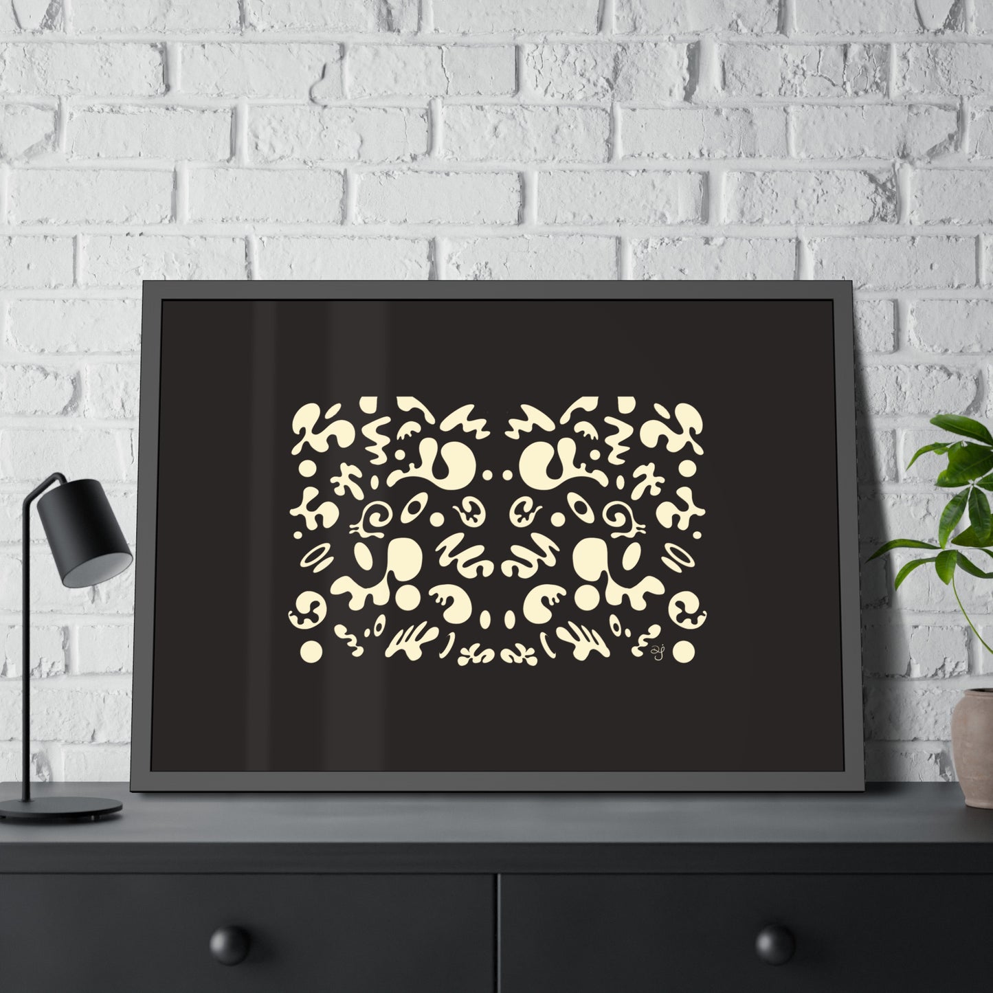 Mirror Work Framed Rolled Poster - Smoke Signal