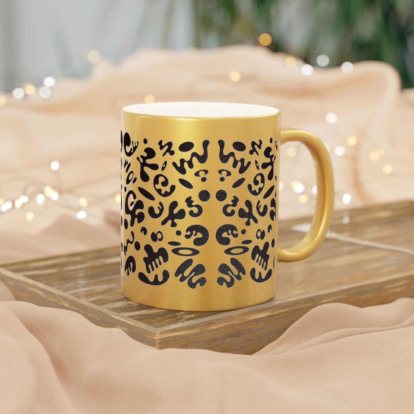 Mirror Work Metallic Mug (Silver\Gold)