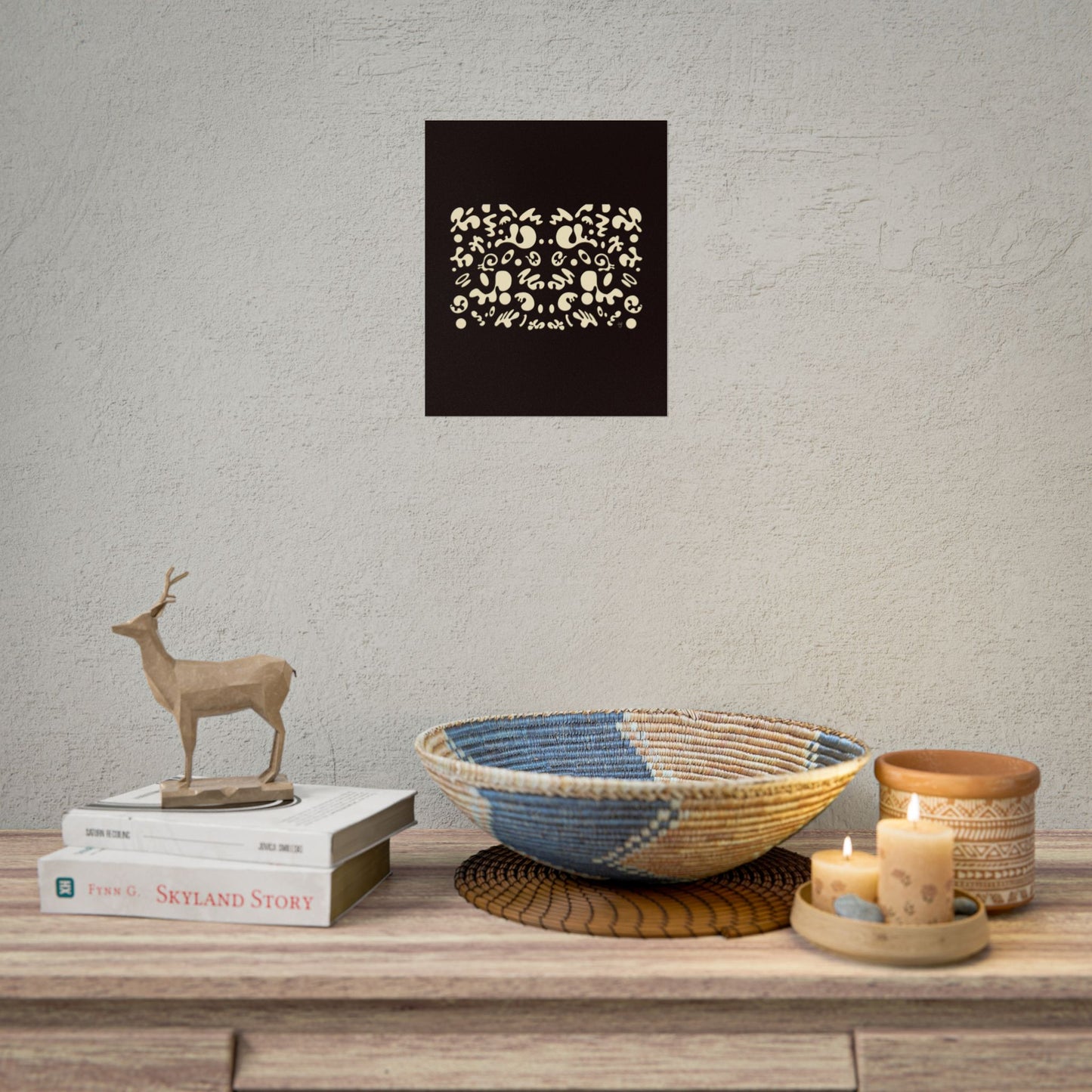 Mirror Work Rolled Poster (Portrait) - Smoke Signal