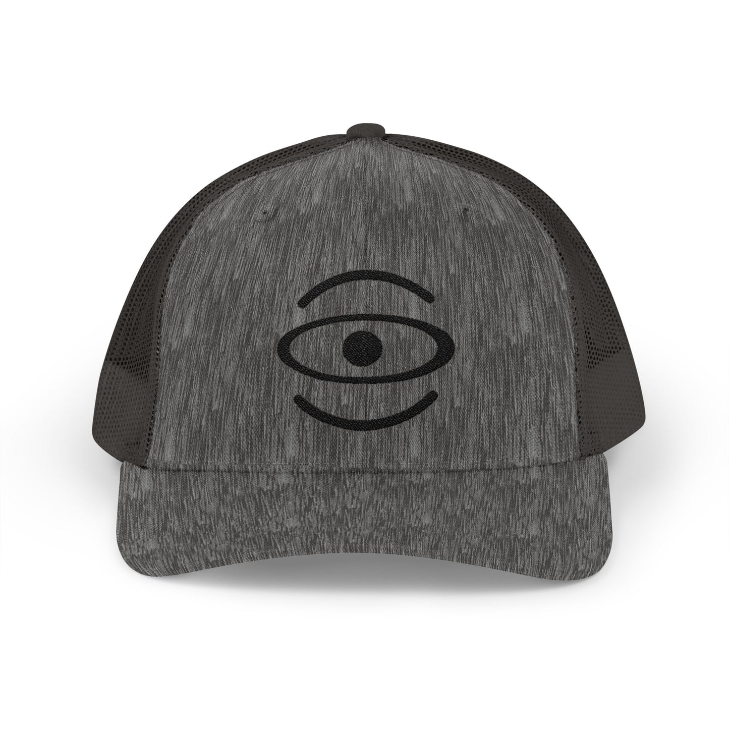 Jaha Logo Embroidered Retro Trucker Hat - Smoke Signal Black