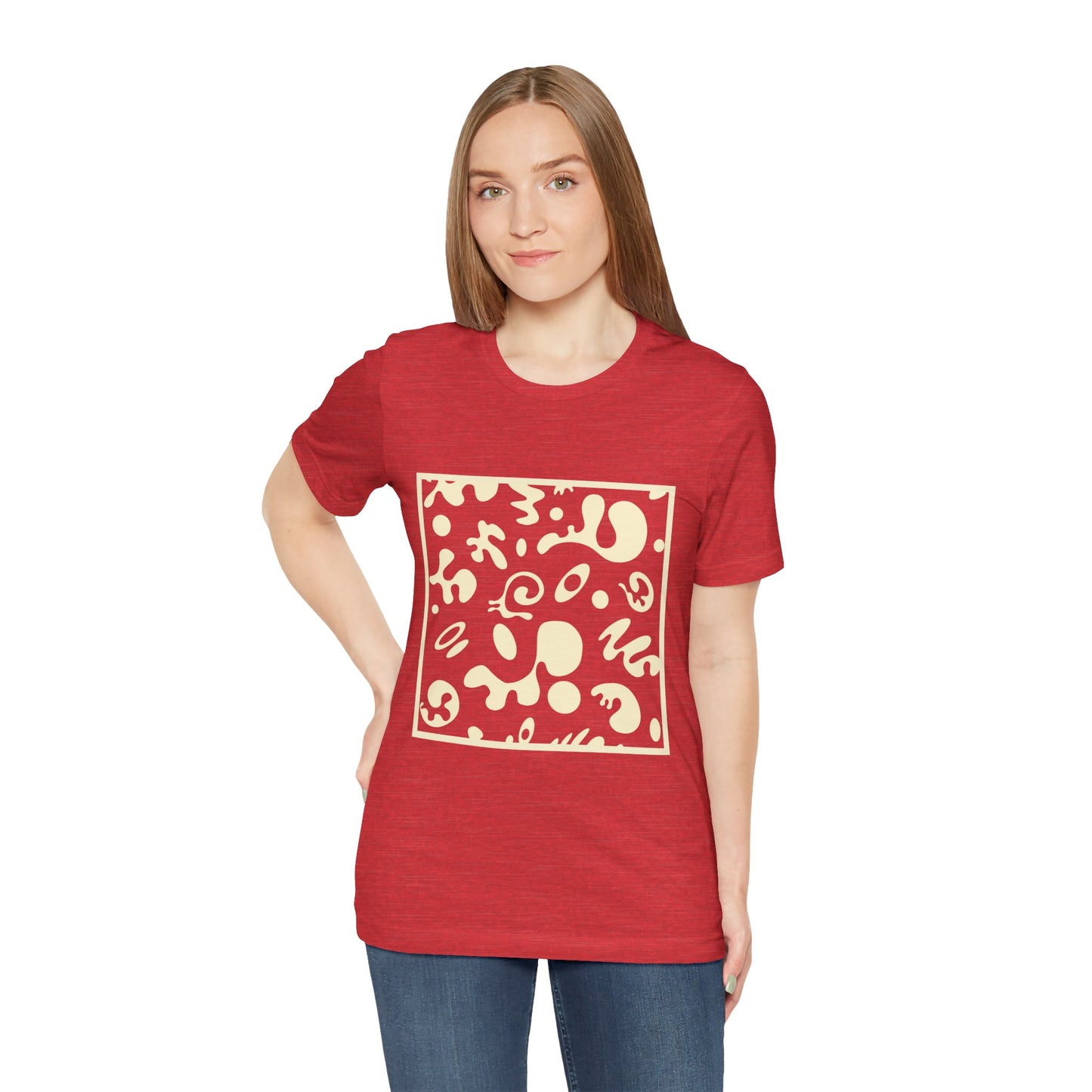 Adorn'd Unisex Jersey Short Sleeve Tee - Blank Page White Print