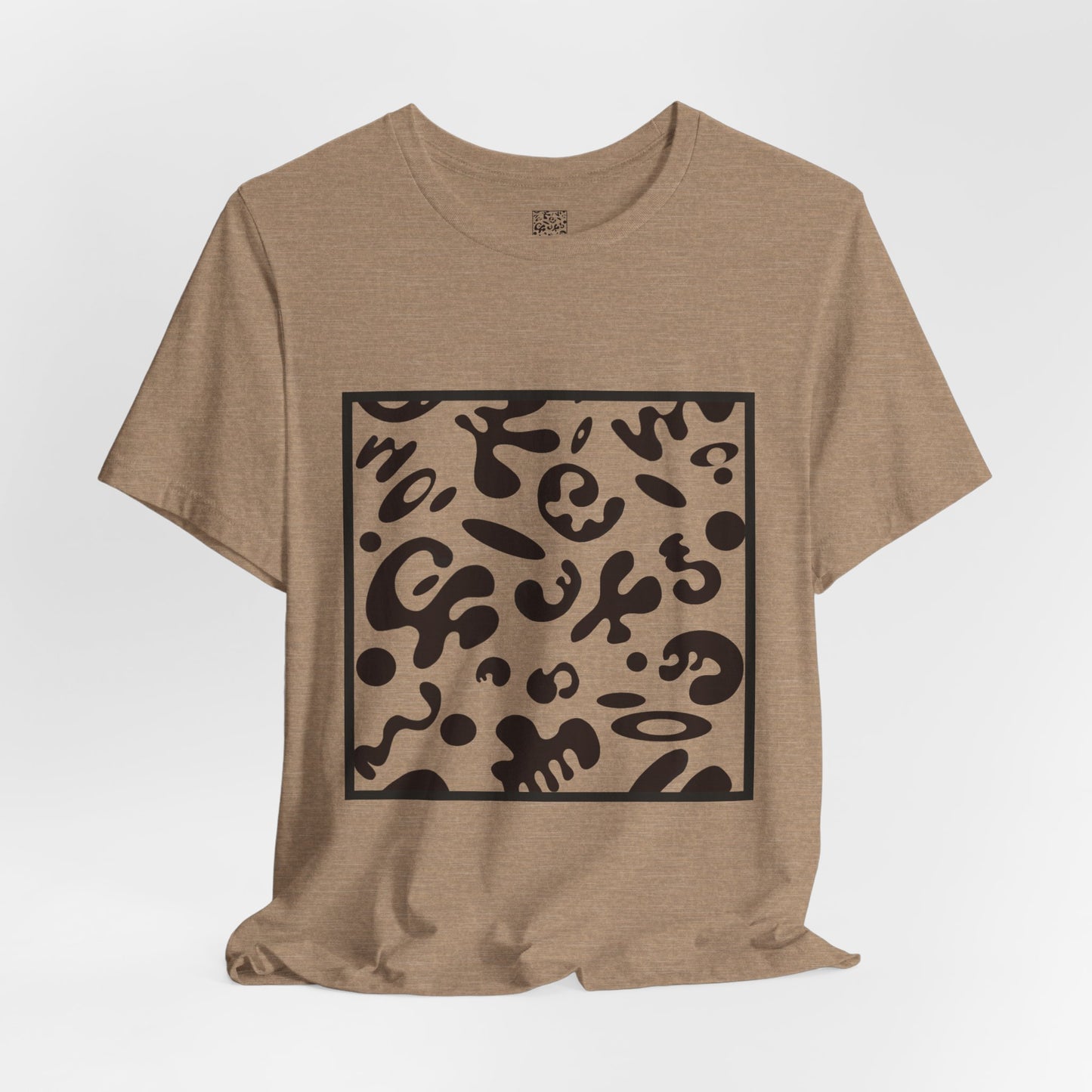 Adorn'd Unisex Jersey Short Sleeve Tee - Smoke Signal Black Print