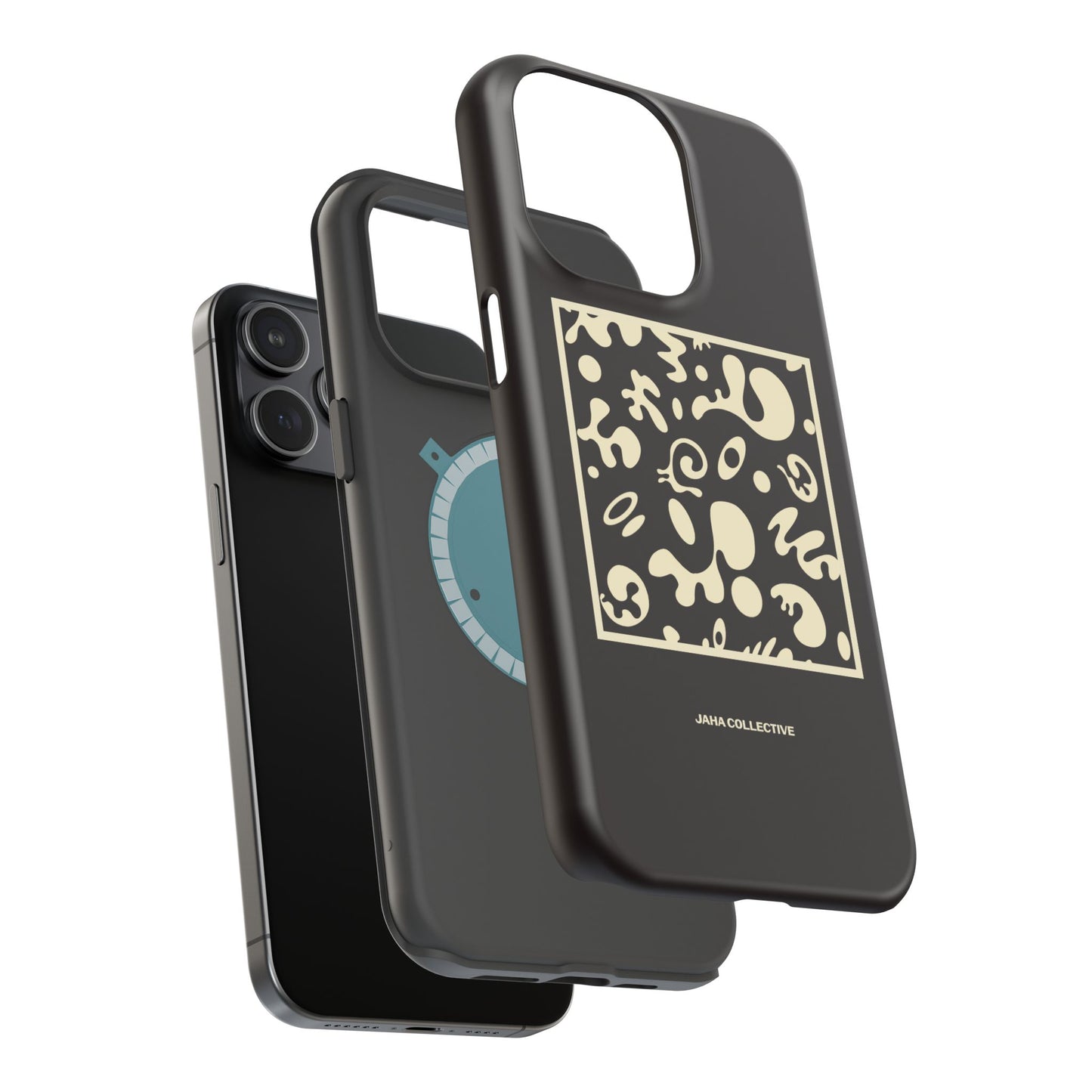 Adorn'd Minimalist Square MagSafe Tough Case - Smoke Signal