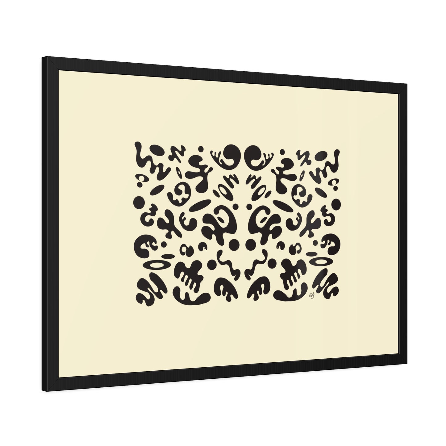 Mirror Work Framed Rolled Poster - Blank Page