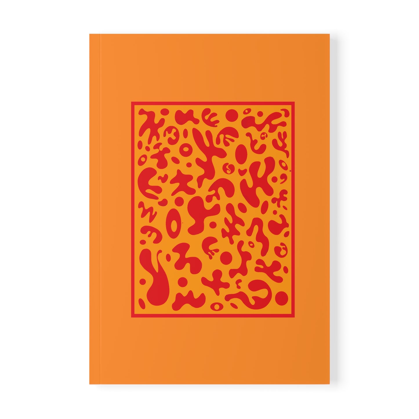 Deep Dream Softcover A5 Notebook - Heat Theory Orange