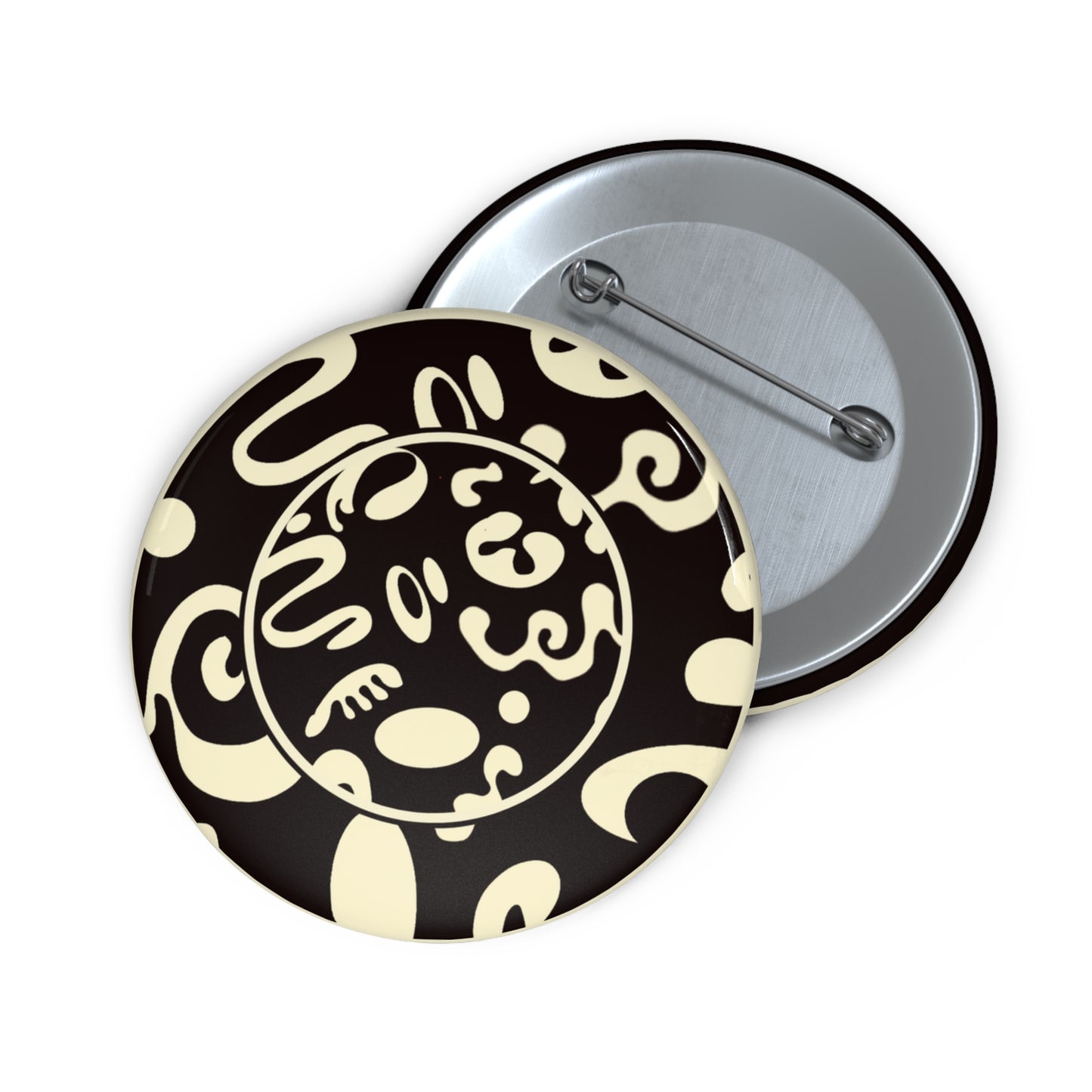 Adorn'd Color Pin Button - Smoke Signal