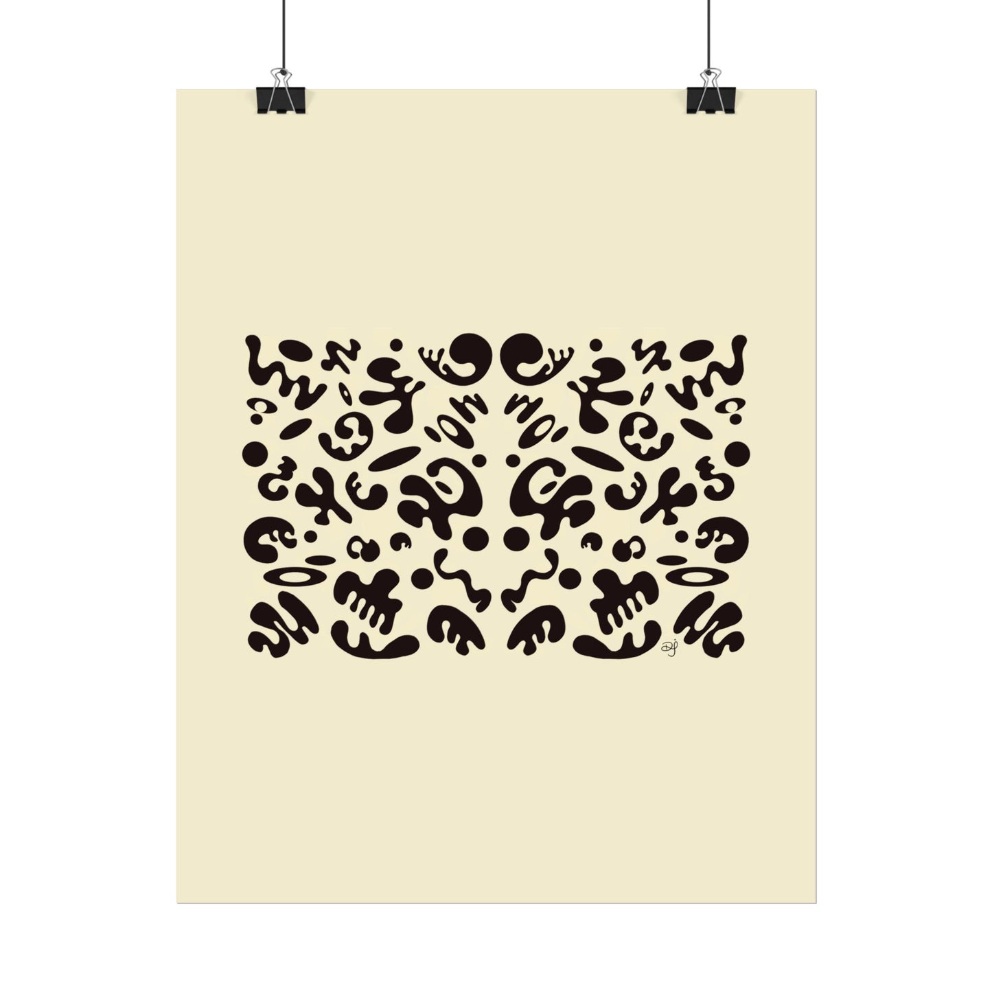 Mirror Work Rolled Poster (Portrait) - Blank Page