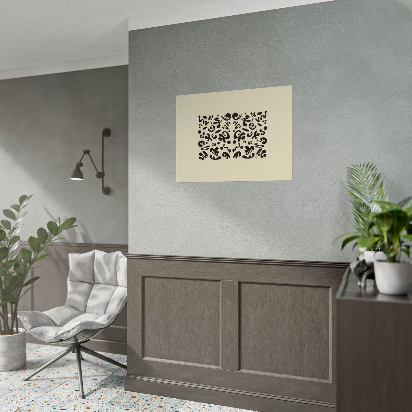 Mirror Work Rolled Poster (Landscape) - Blank Page