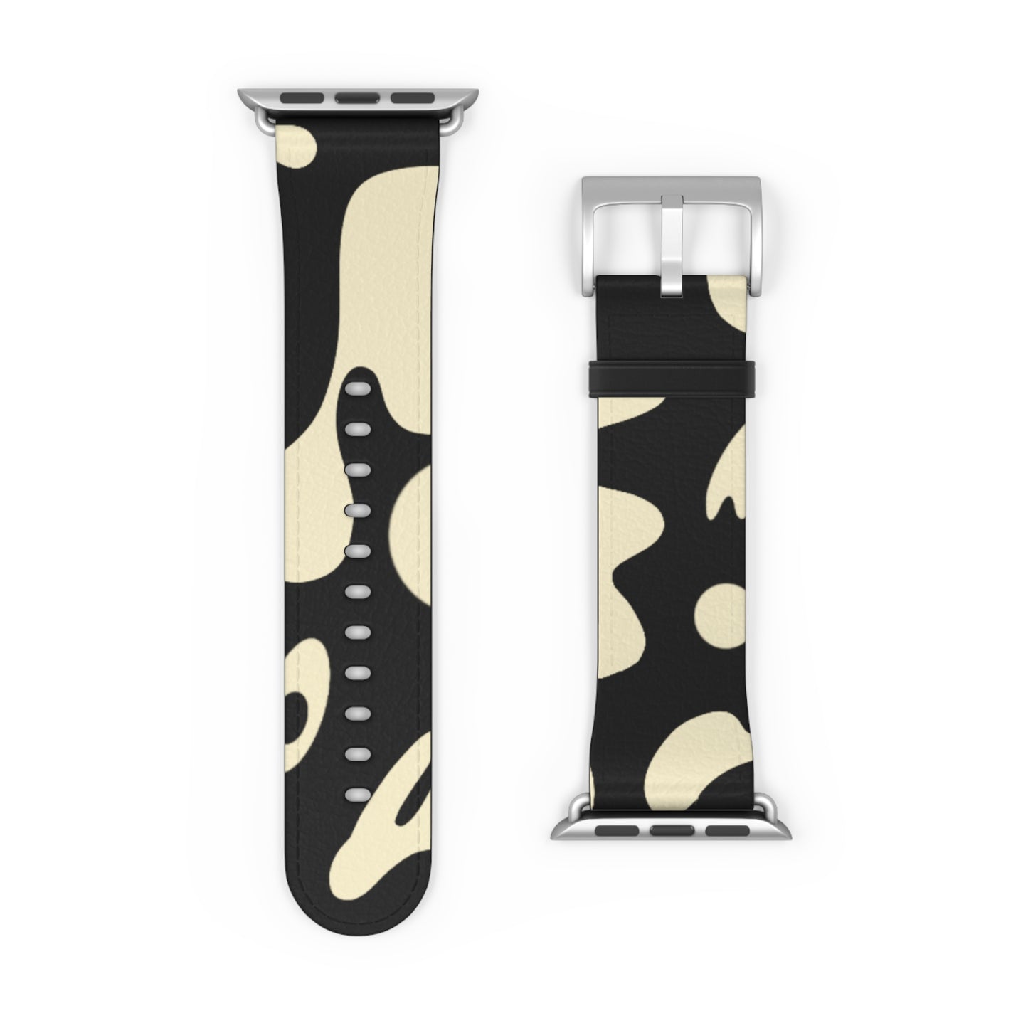 Pure Imagination Faux Leather Apple Watch Band - Smoke Signal
