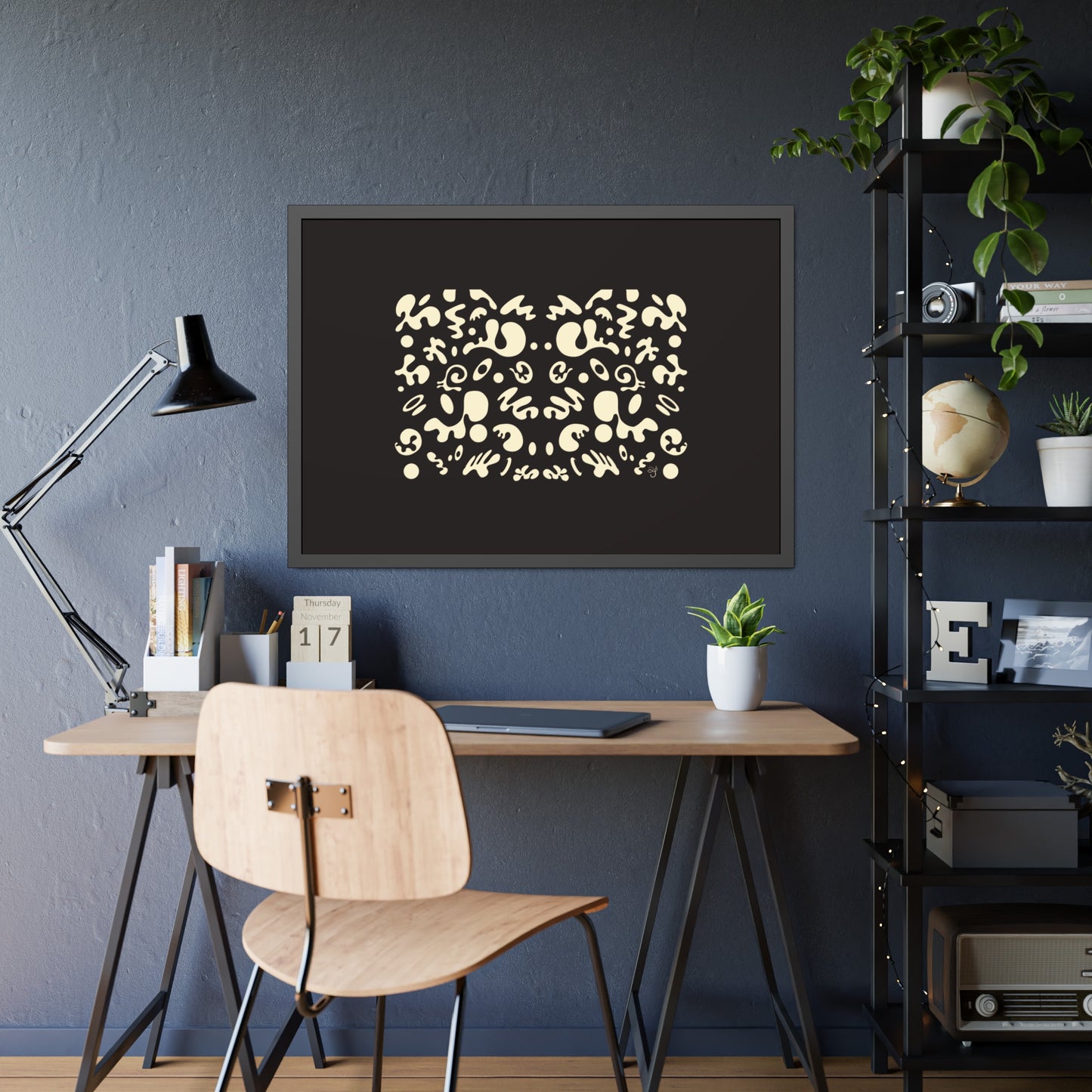 Mirror Work Framed Rolled Poster - Smoke Signal