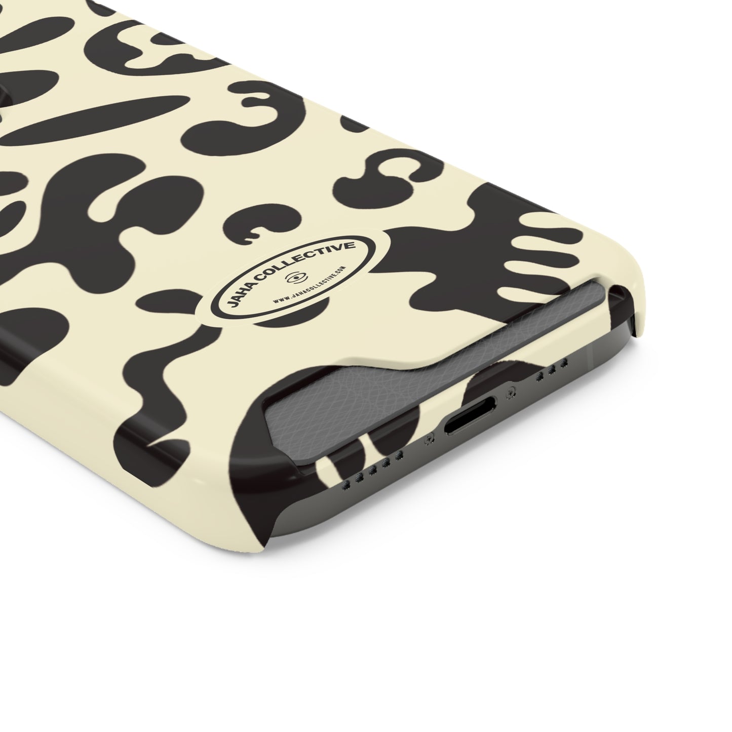 Pure Imagination Phone Case w Card Holder - Blank Page White