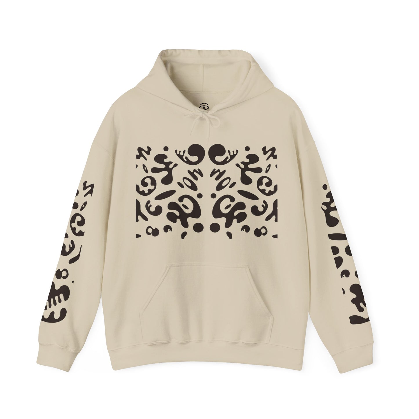 Mirror Work Unisex Heavy Blend™ Hooded Sweatshirt - Smoke Signal Black Print