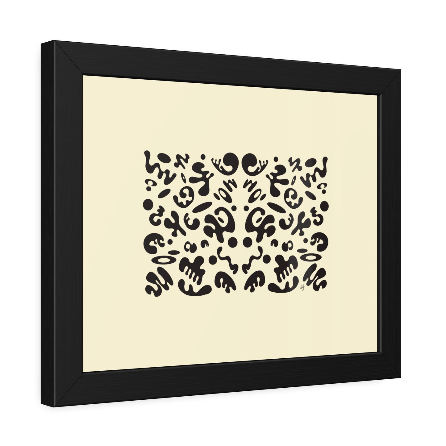 Mirror Work Framed Rolled Poster - Blank Page