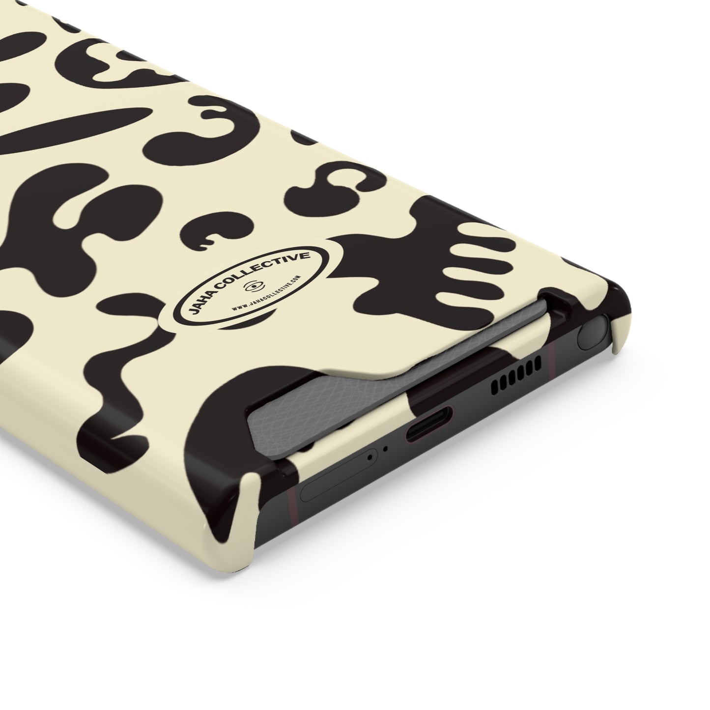 Pure Imagination Phone Case w Card Holder - Blank Page White