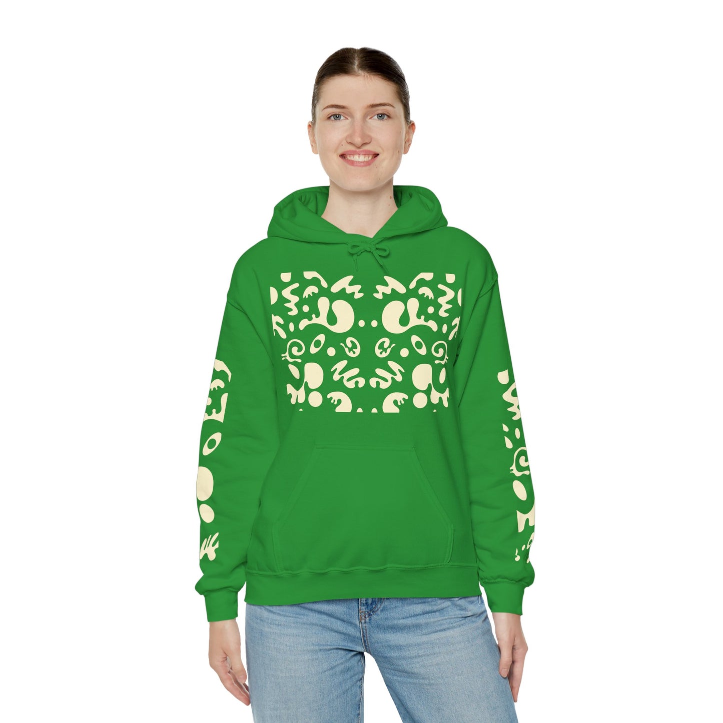 Mirror Work Unisex Heavy Blend™ Hooded Sweatshirt - Blank Page White Print