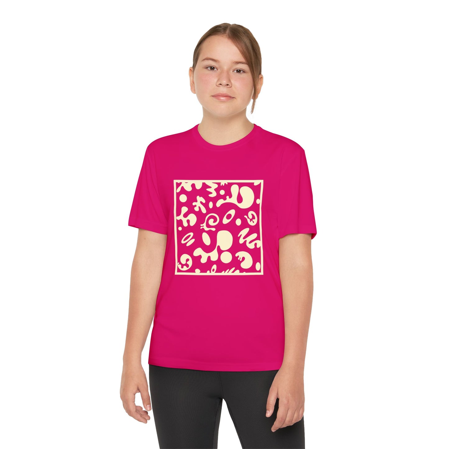 Adorn'd Youth Competitor Graphic Tee - Blank Page White