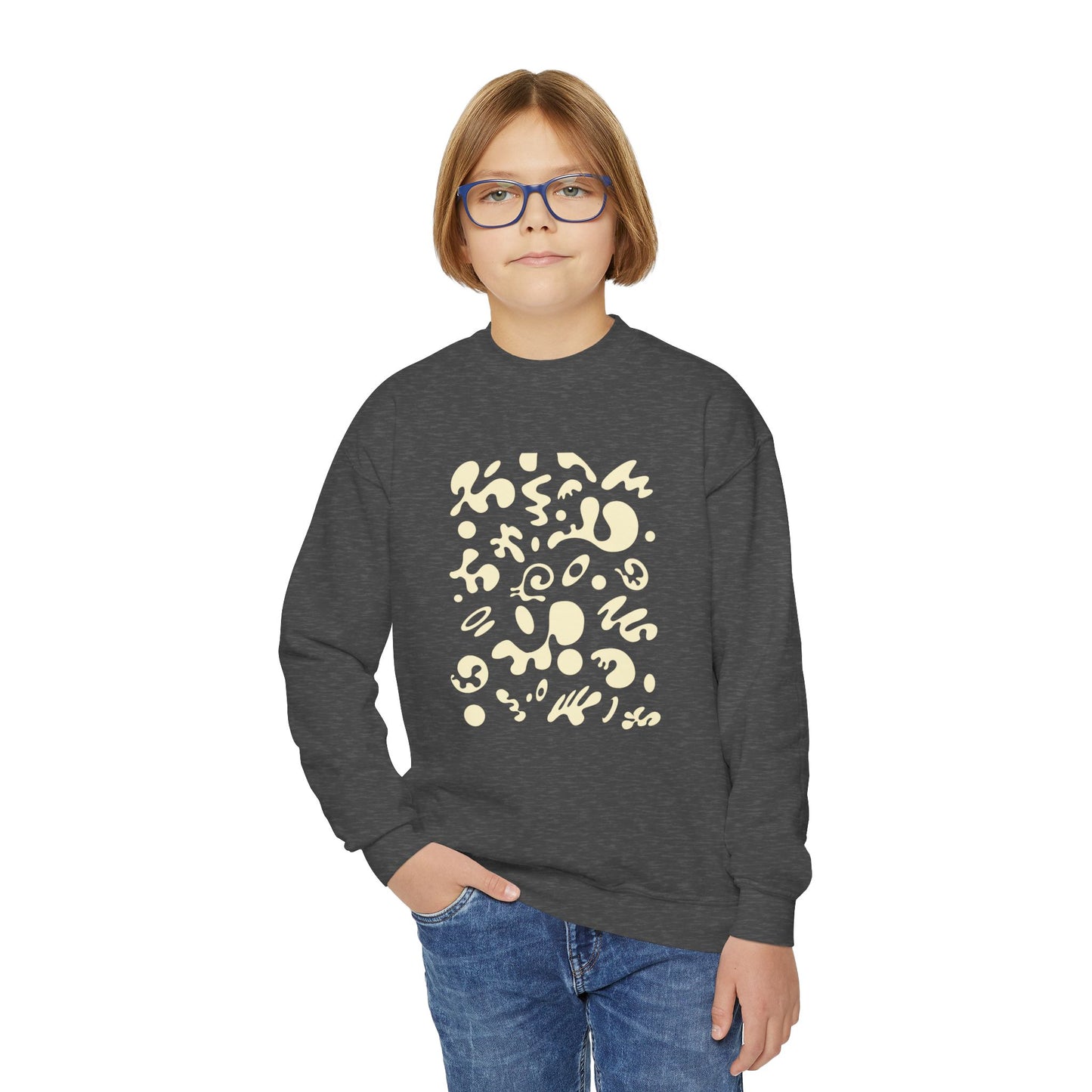 Bright Future Youth Crewneck Sweatshirt - Blank Page