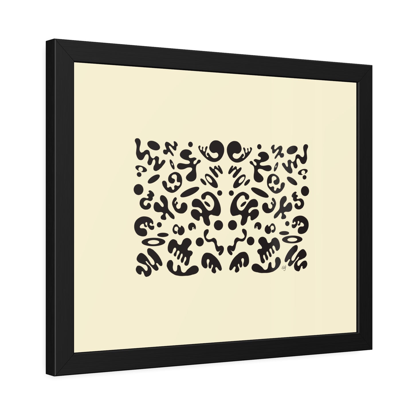 Mirror Work Framed Rolled Poster - Blank Page