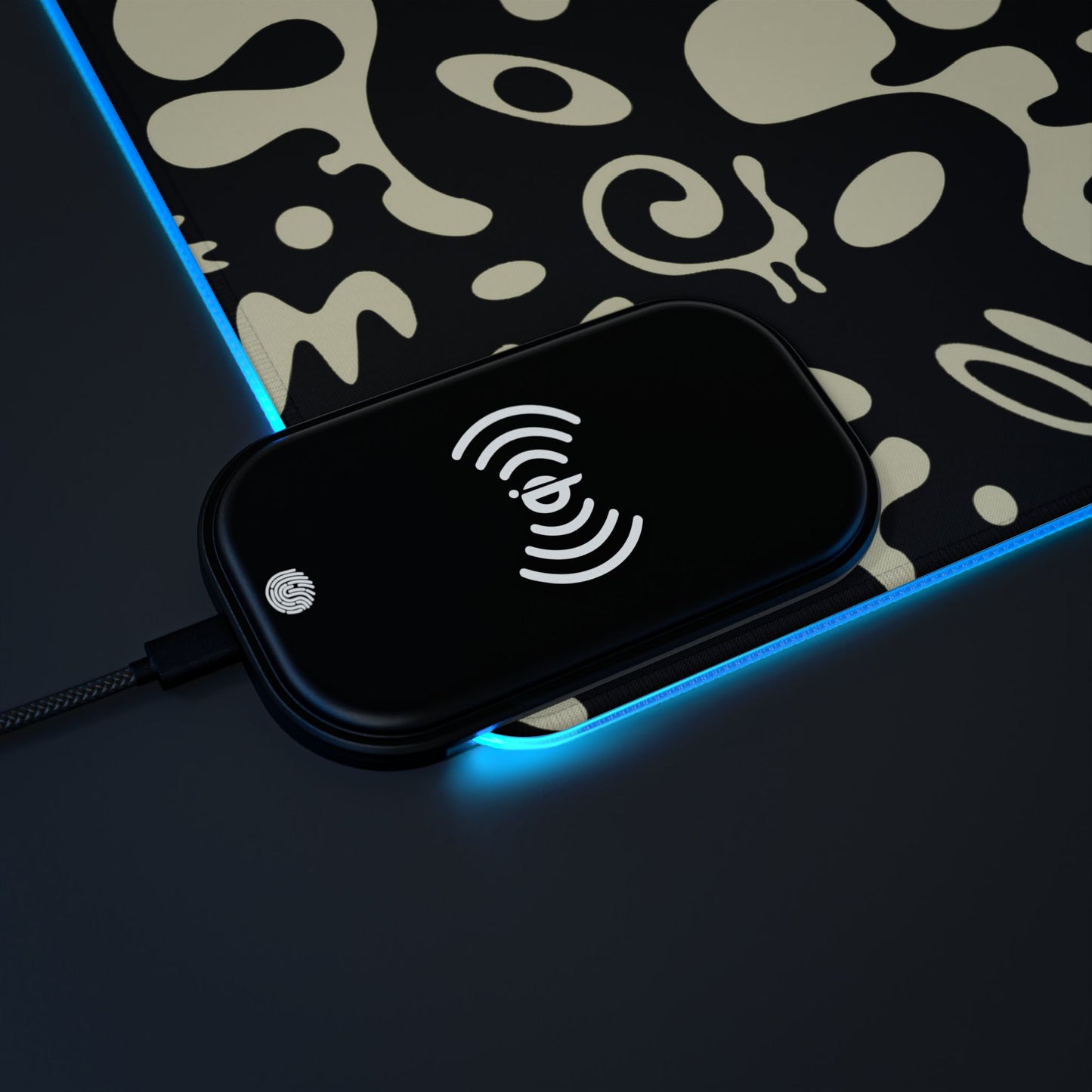 Pure Imagination LED Gaming Mouse Pad w Wireless Charging