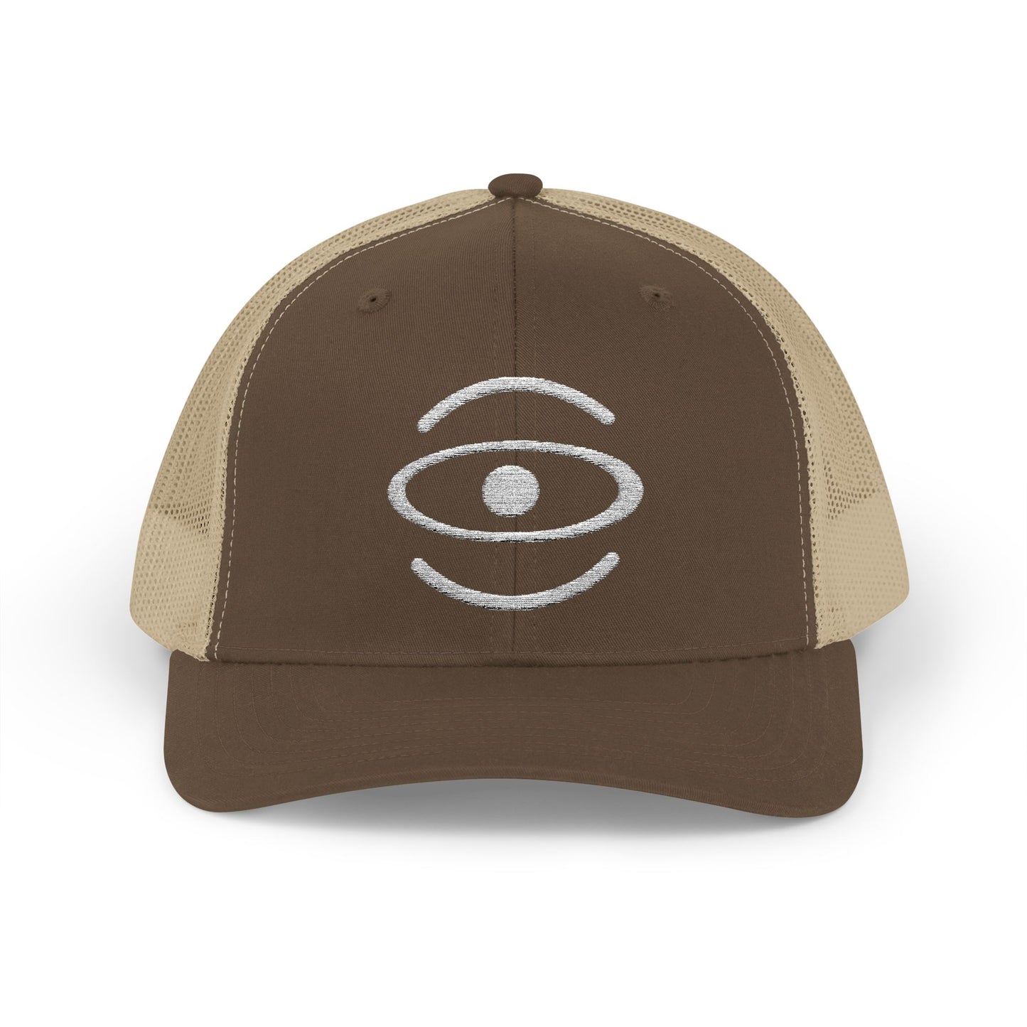 Jaha Logo Embroidered Retro Trucker Hat - Starlight White