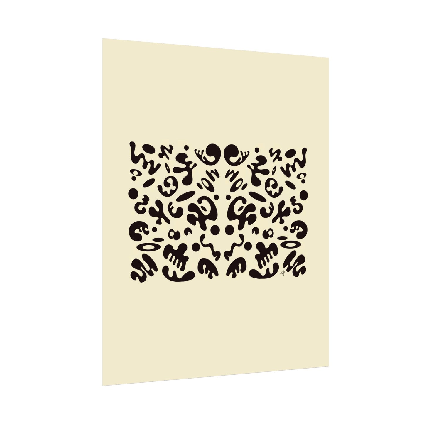 Mirror Work Rolled Poster (Portrait) - Blank Page