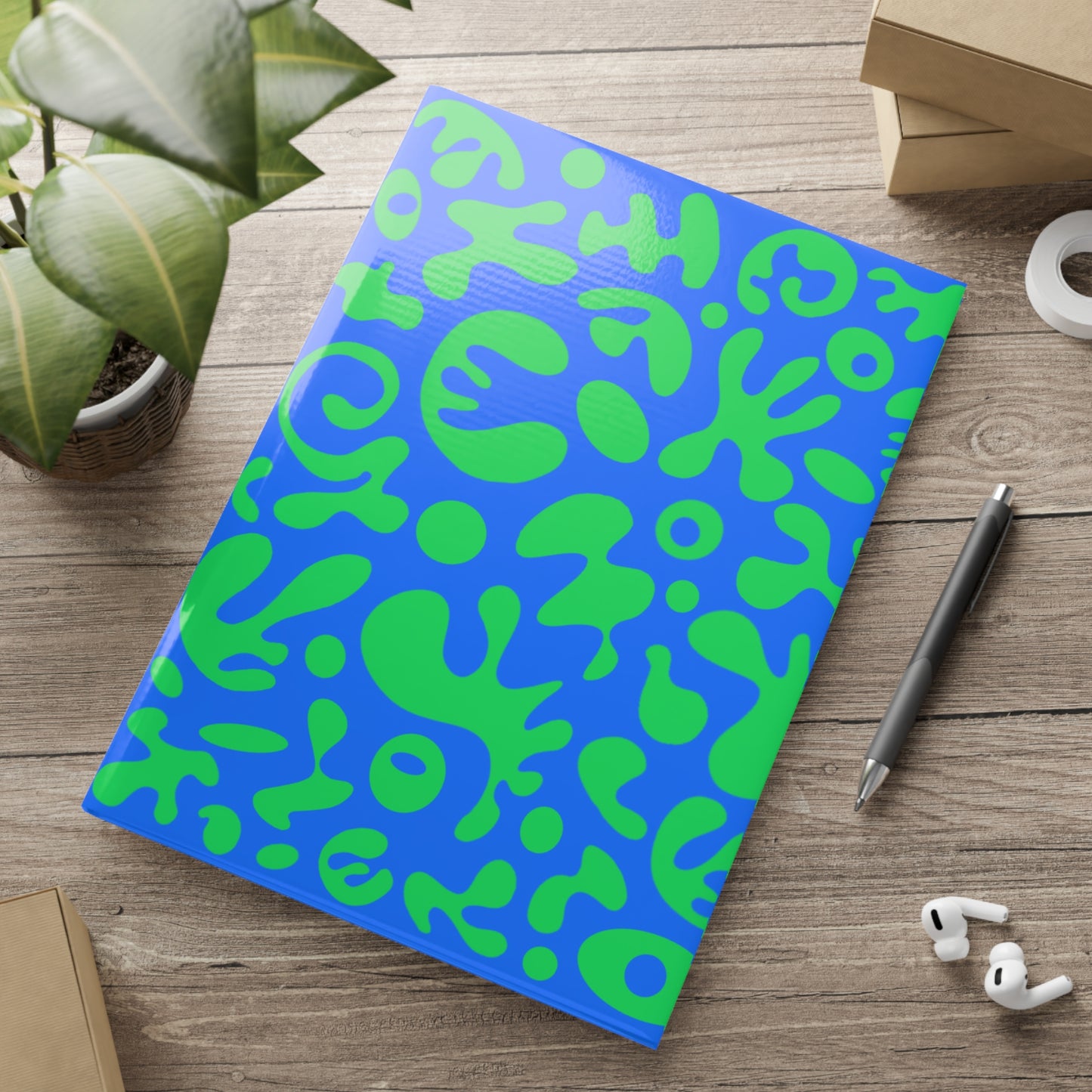 Pure Imagination Hardcover Notebook w Puffy Cover - Tide Pool