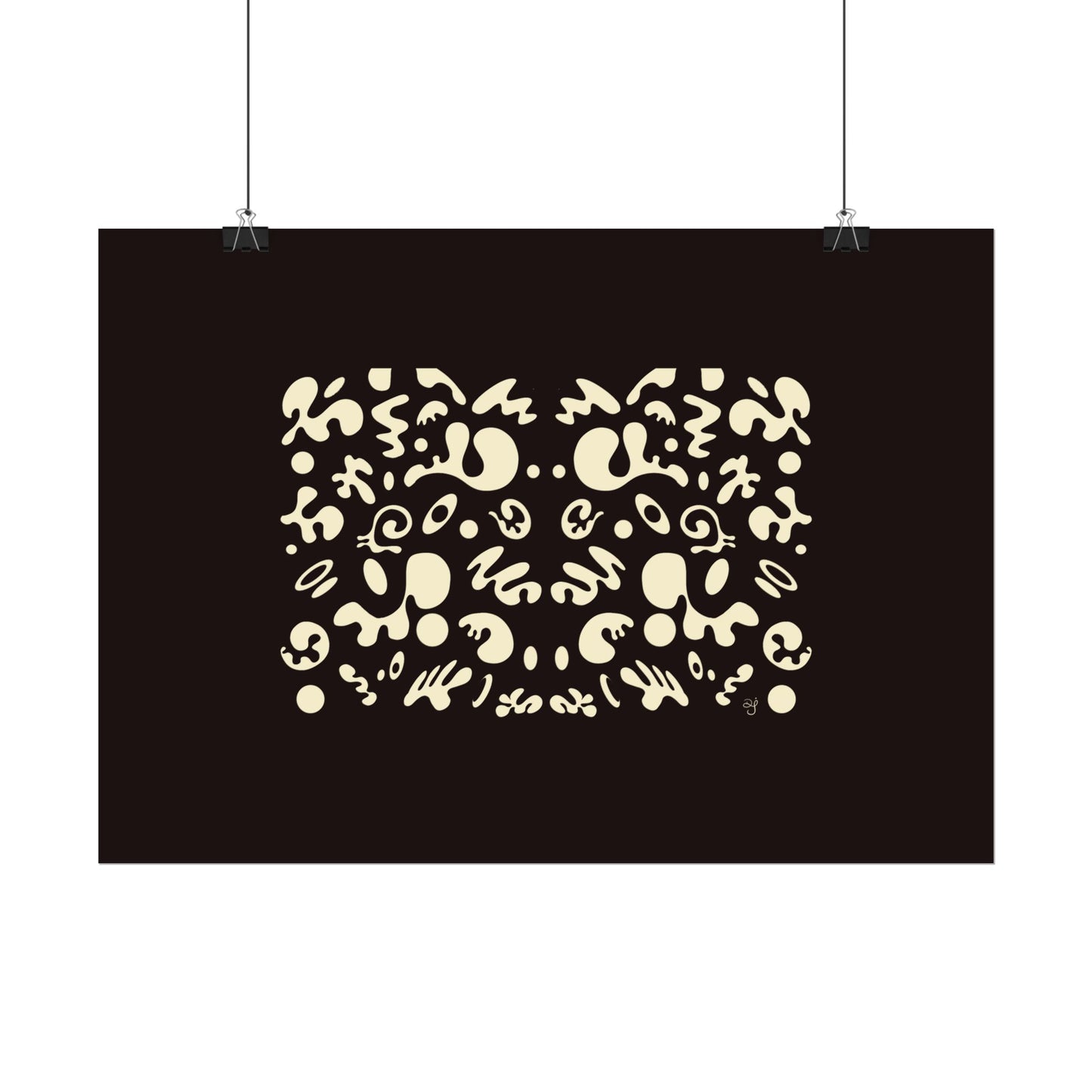 Mirror Work Rolled Poster (Landscape) - Smoke Signal