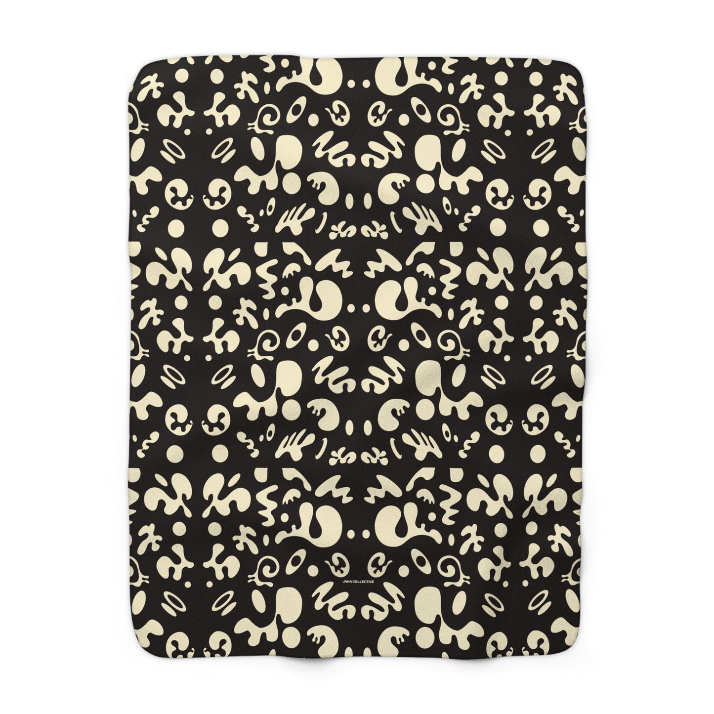 Mirror Work Sherpa Fleece Blanket - Smoke Signal