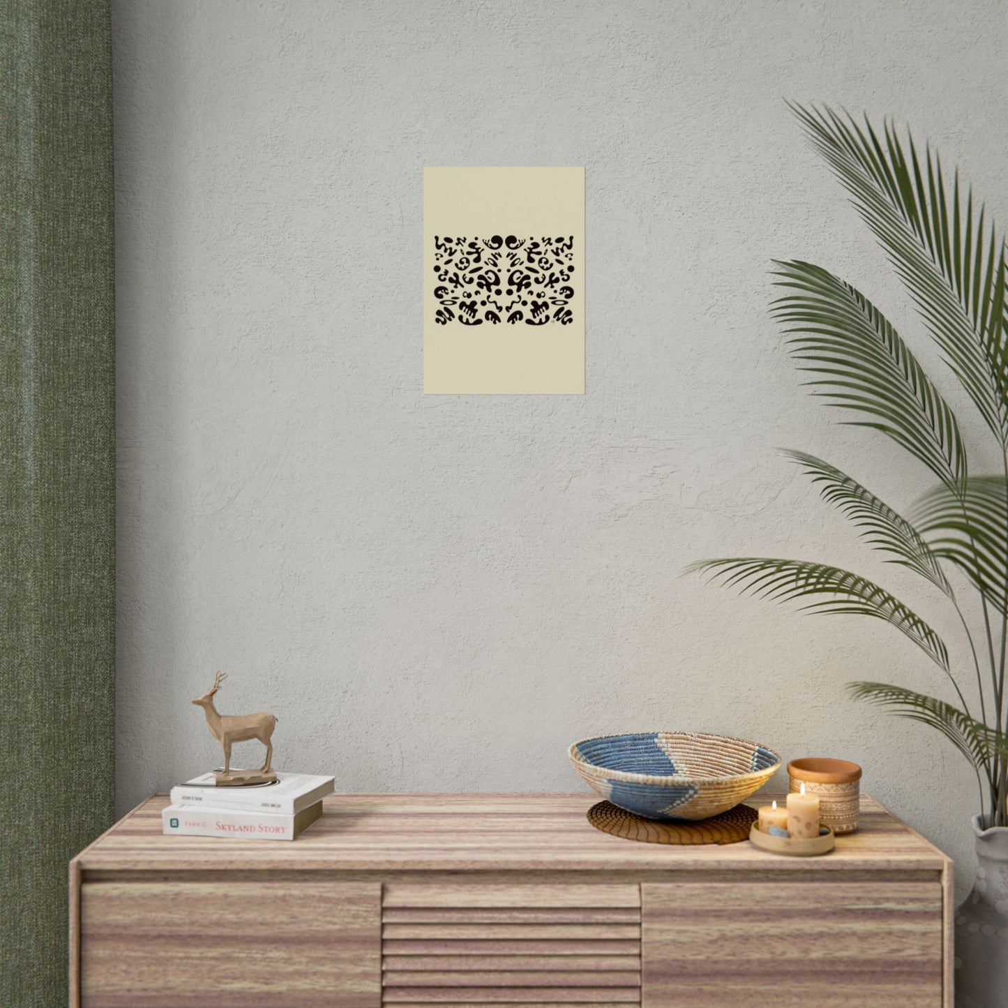 Mirror Work Rolled Poster (Portrait) - Blank Page
