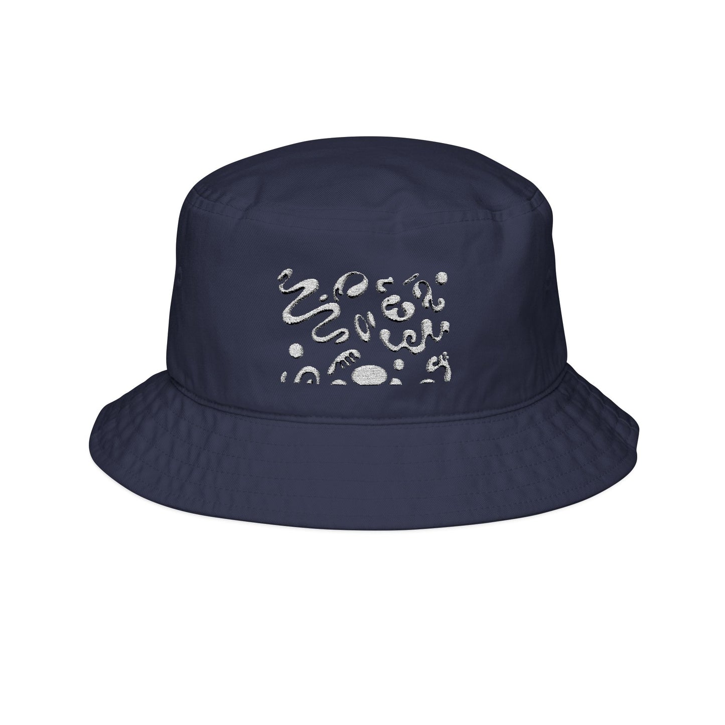 Pure Imagination Embroidered Bucket Hat – Starlight White